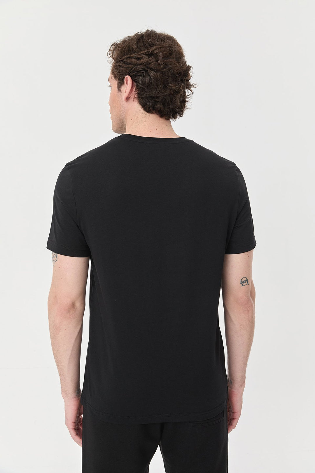 Herren Bedrucktes Baumwoll-T-Shirt