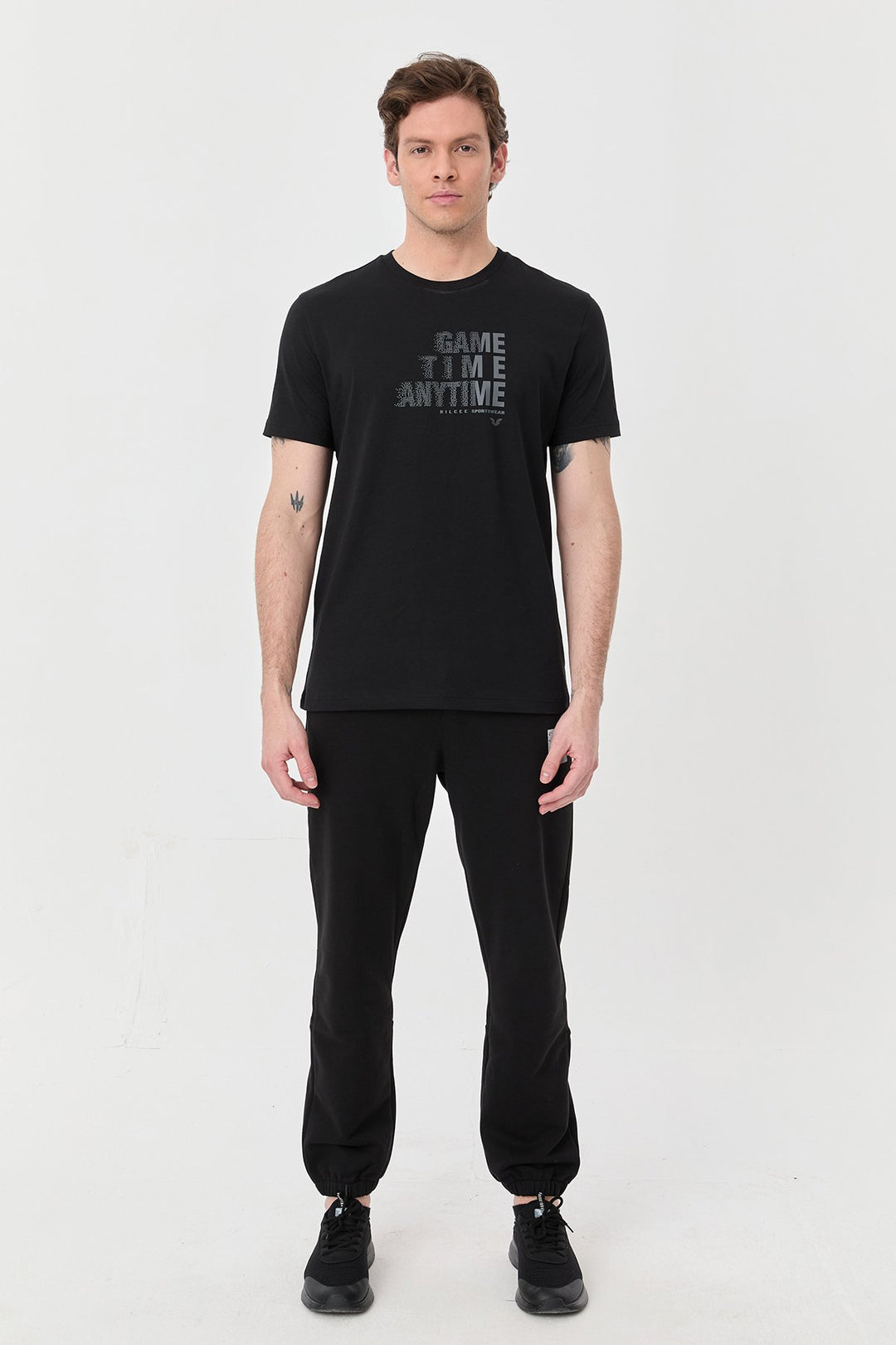 Herren Bedrucktes Baumwoll-T-Shirt