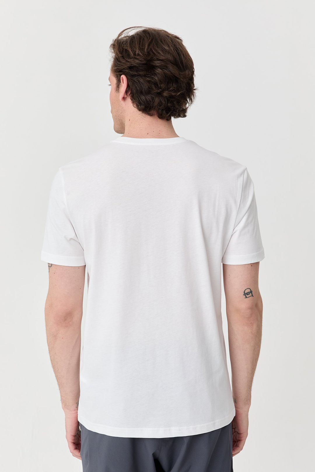 Herren Bedrucktes Baumwoll-T-Shirt