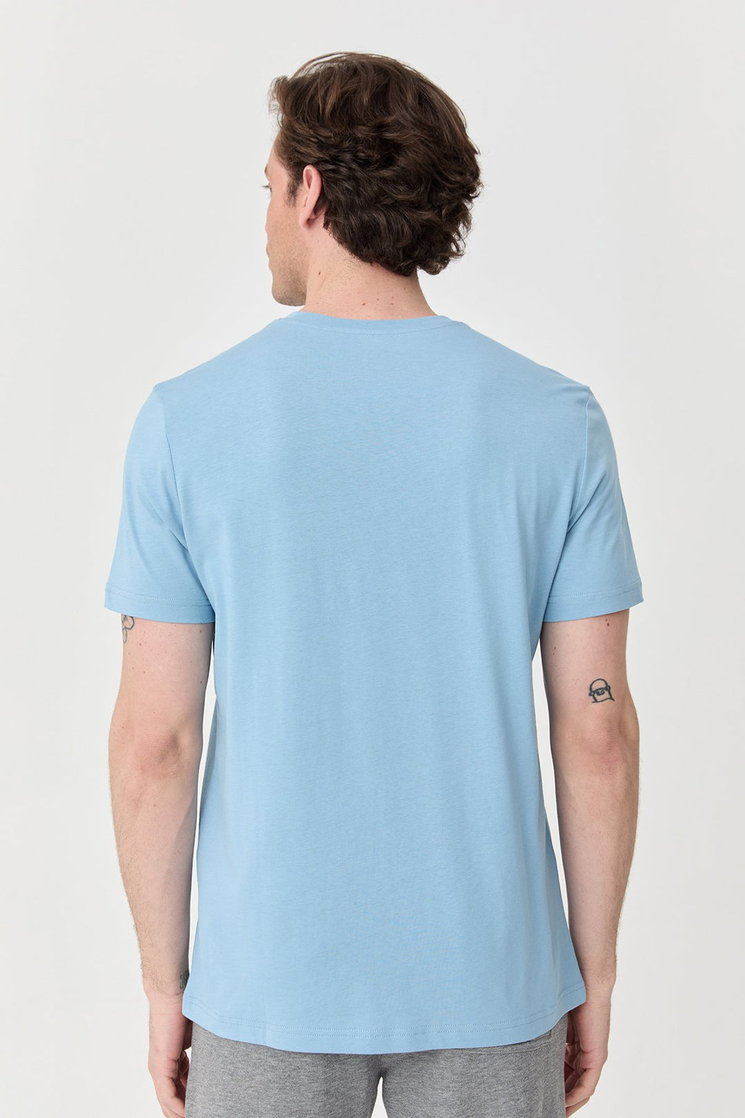 Herren Bedrucktes Baumwoll-T-Shirt