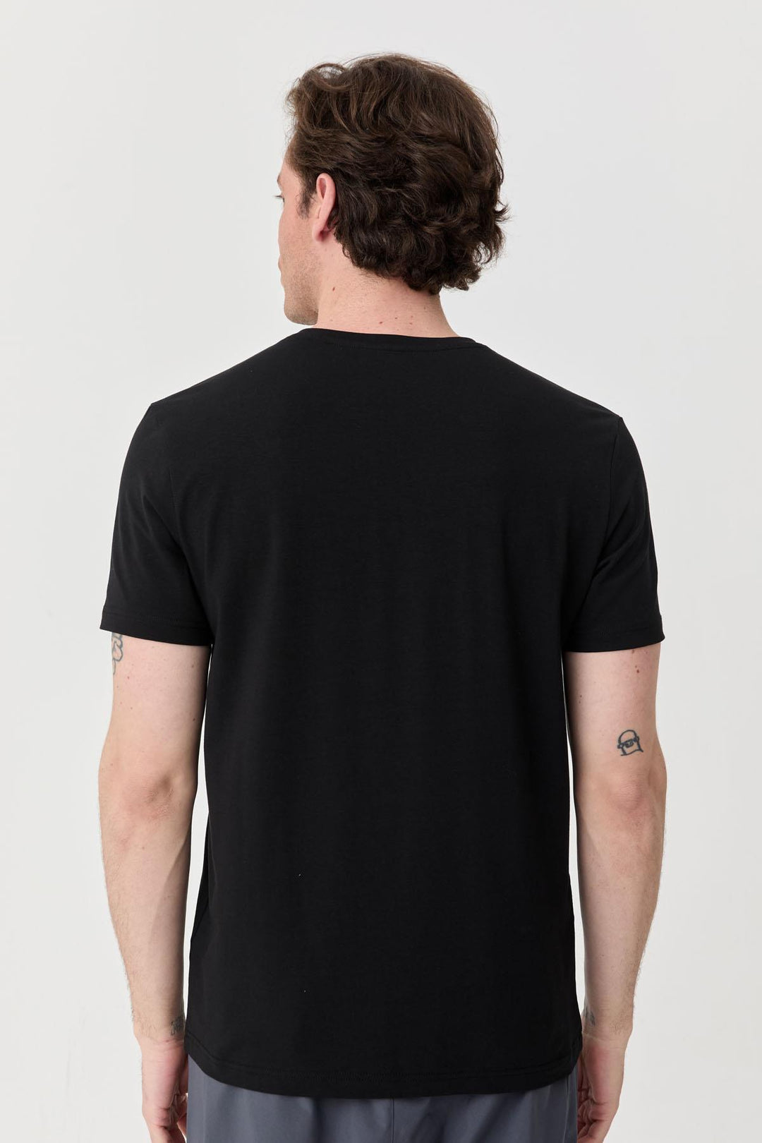 Herren bedrucktes Baumwoll Lycra T-Shirt