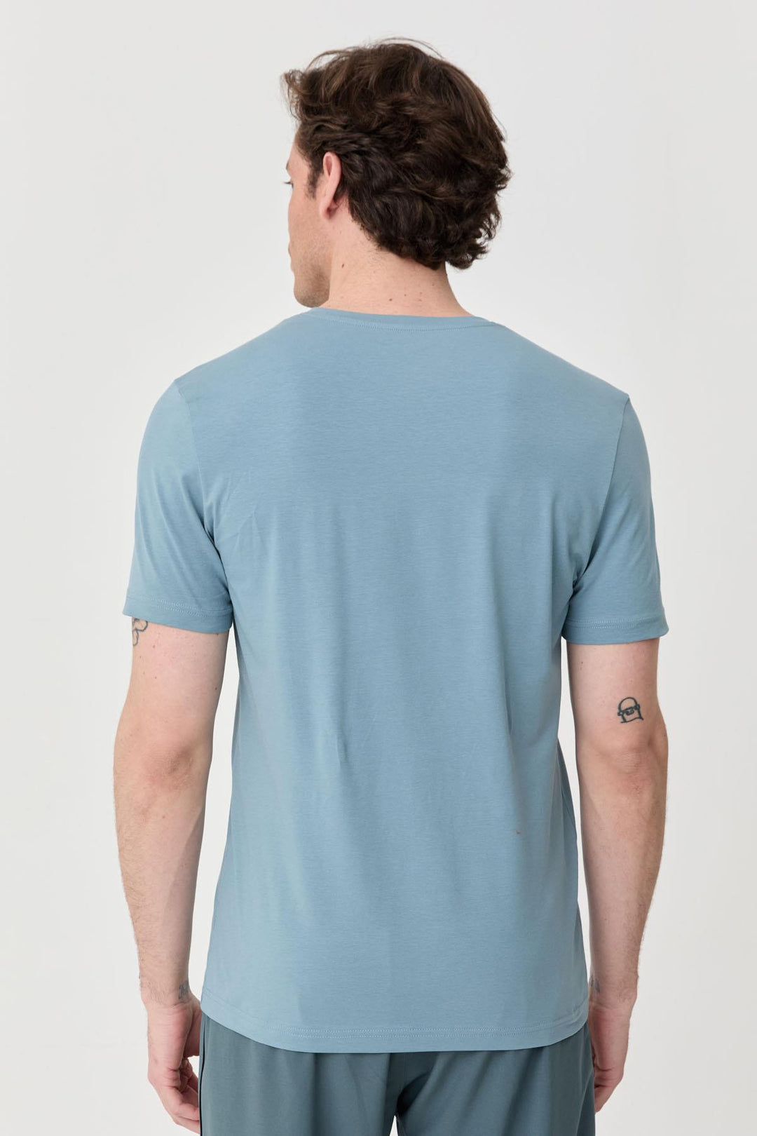 Herren bedrucktes Baumwoll Lycra T-Shirt