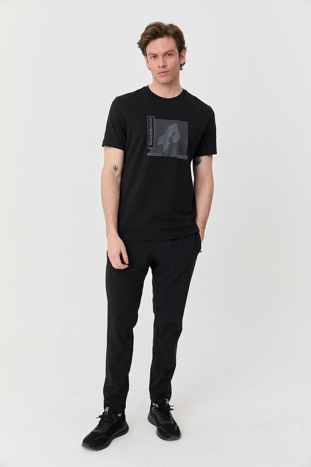 Herren Bedrucktes Baumwoll-T-Shirt