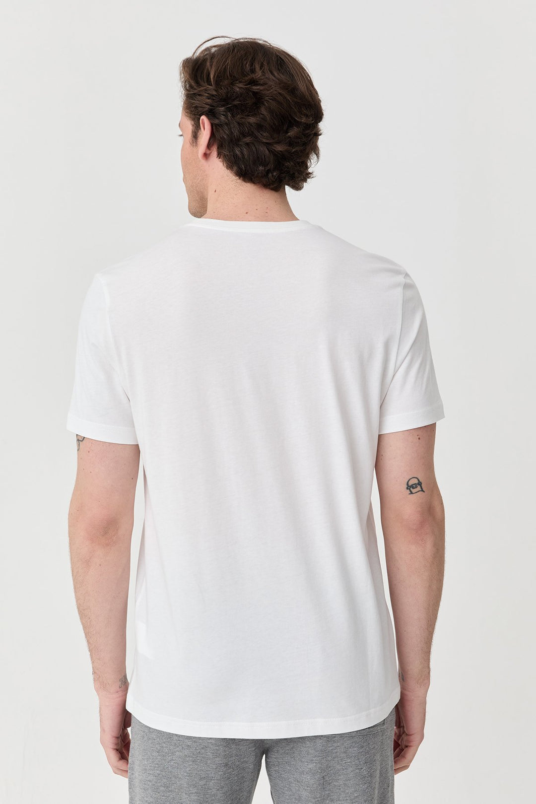 Herren Bedrucktes Baumwoll-T-Shirt