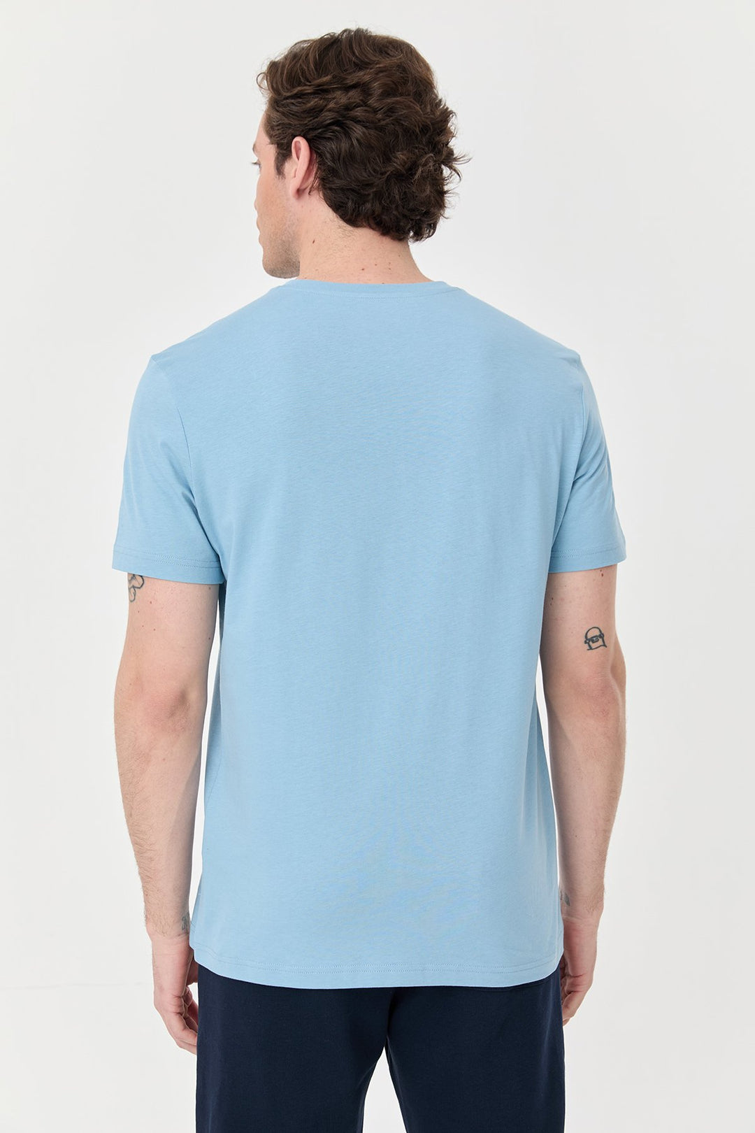 Herren Bedrucktes Baumwoll-T-Shirt