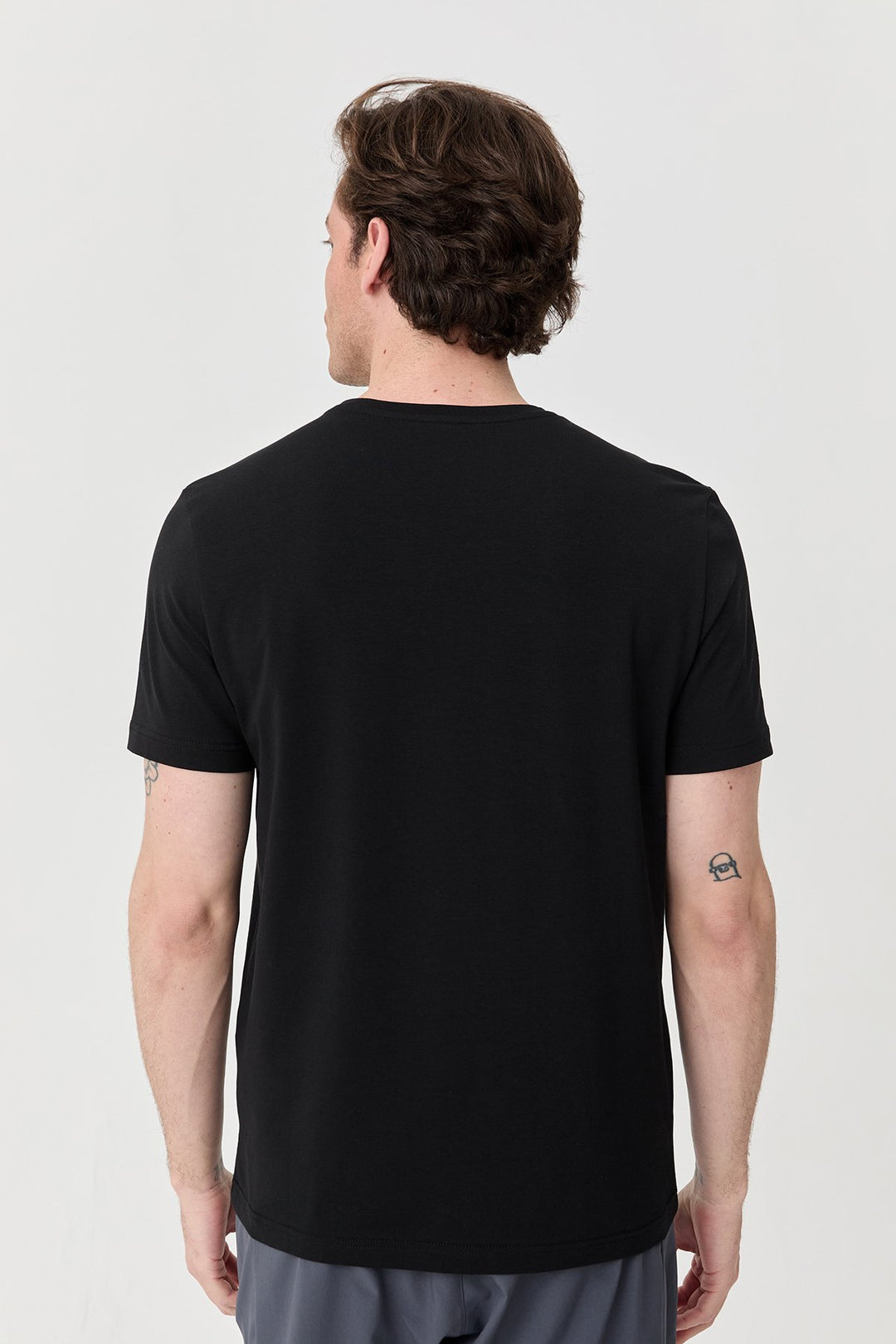 Herren bedrucktes Baumwoll Lycra  T-Shirt