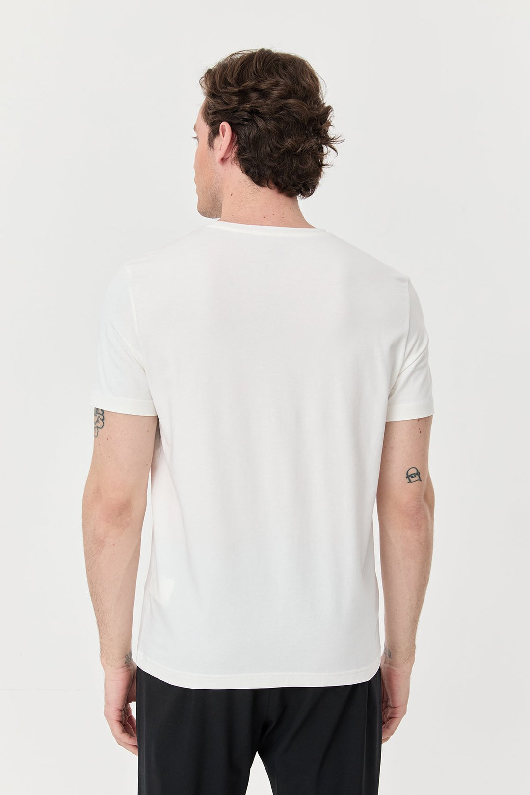 Herren bedrucktes Baumwoll Lycra  T-Shirt