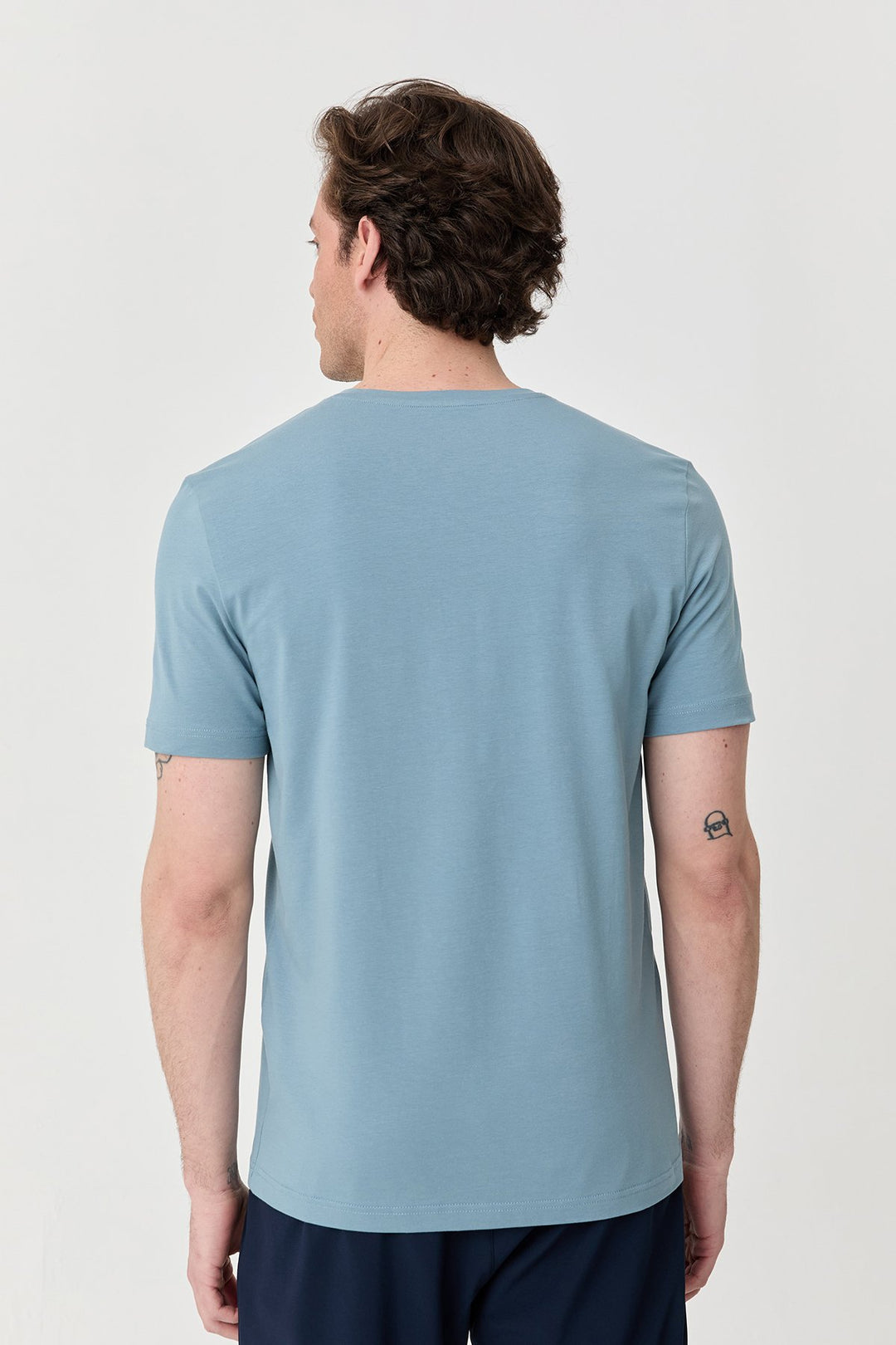 Herren bedrucktes Baumwoll Lycra  T-Shirt