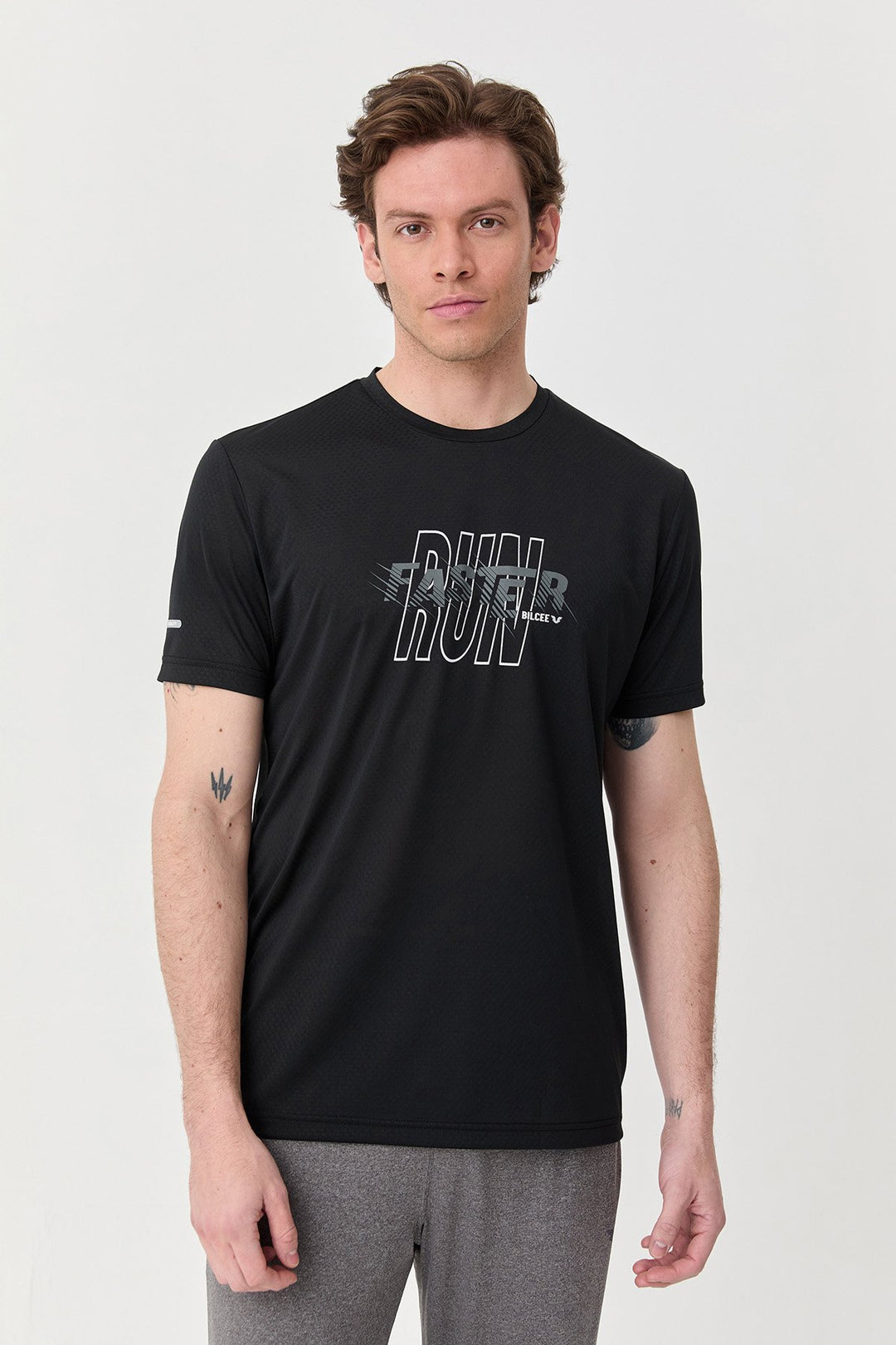 Herren Bedrucktes Trainings-T-Shirt