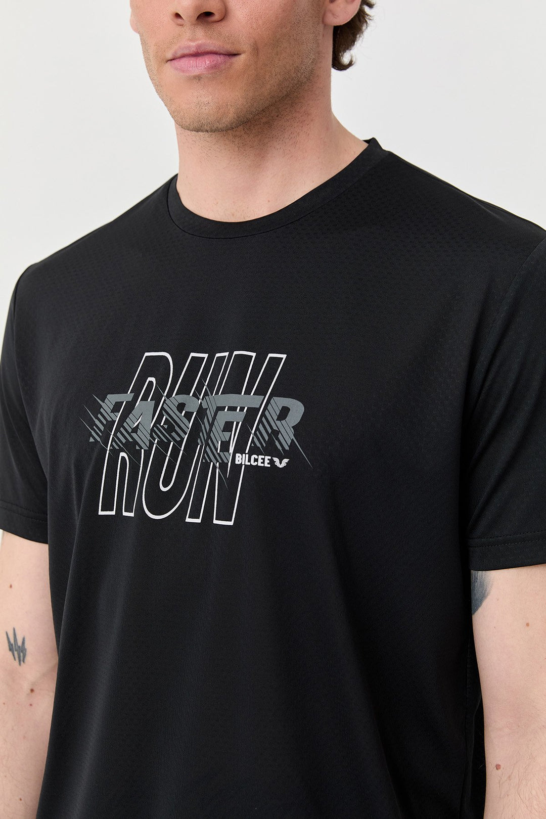 Herren Bedrucktes Trainings-T-Shirt