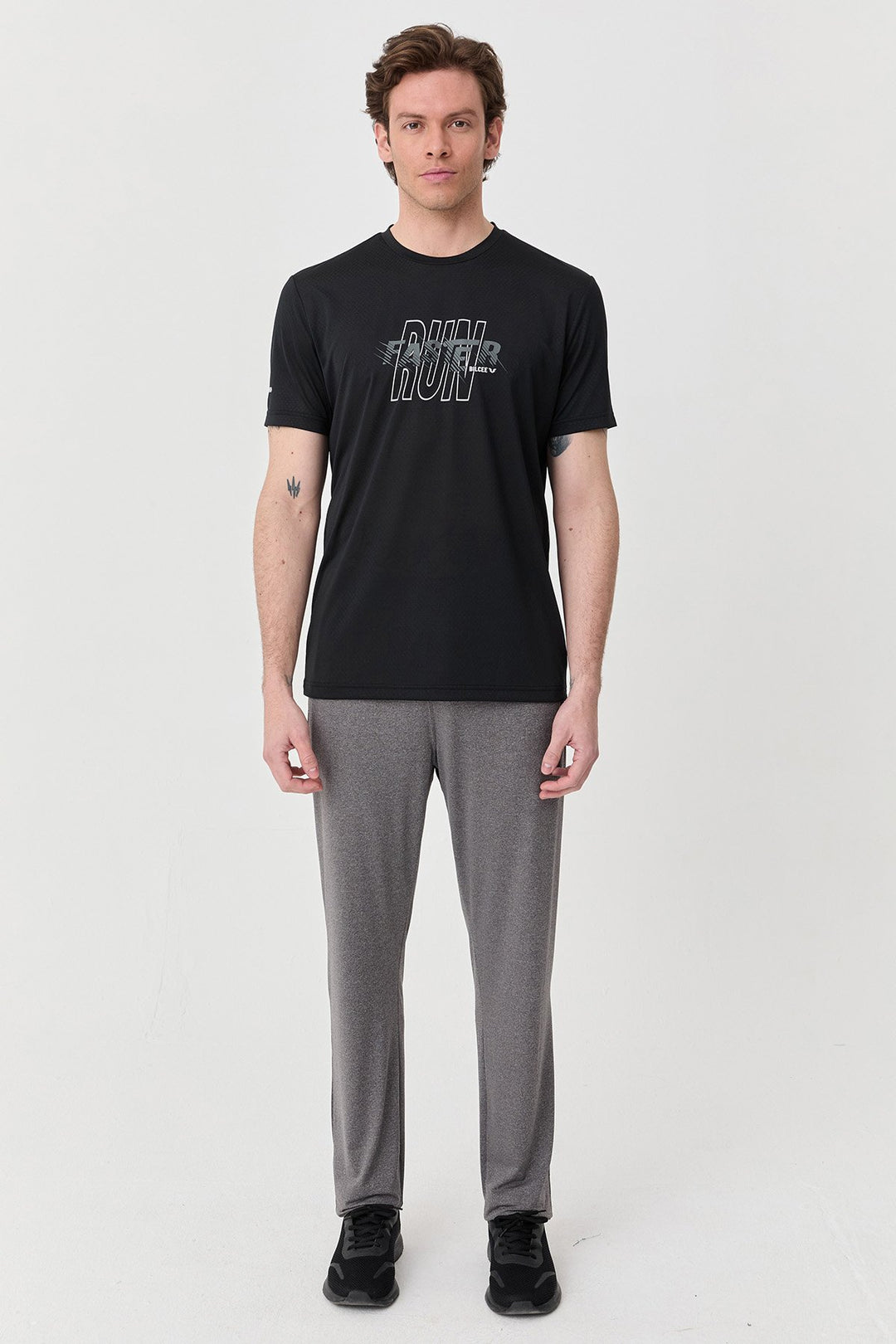 Herren Bedrucktes Trainings-T-Shirt