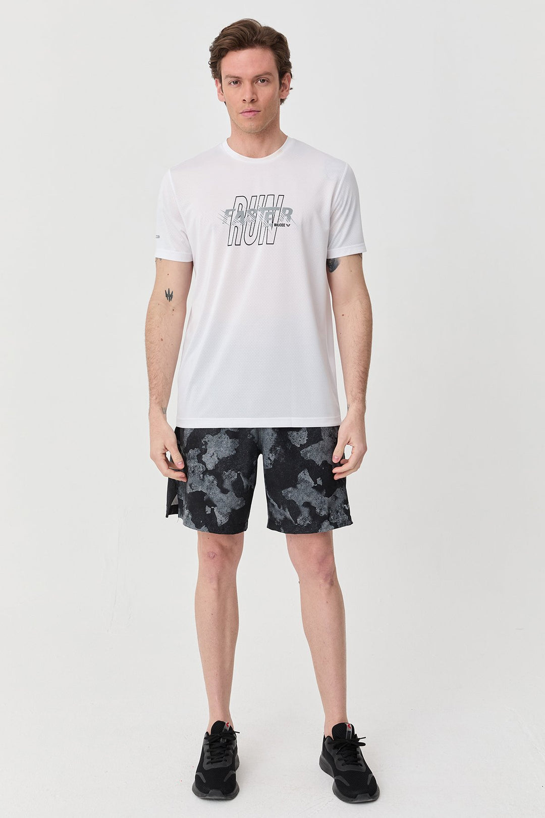 Herren Bedrucktes Trainings-T-Shirt