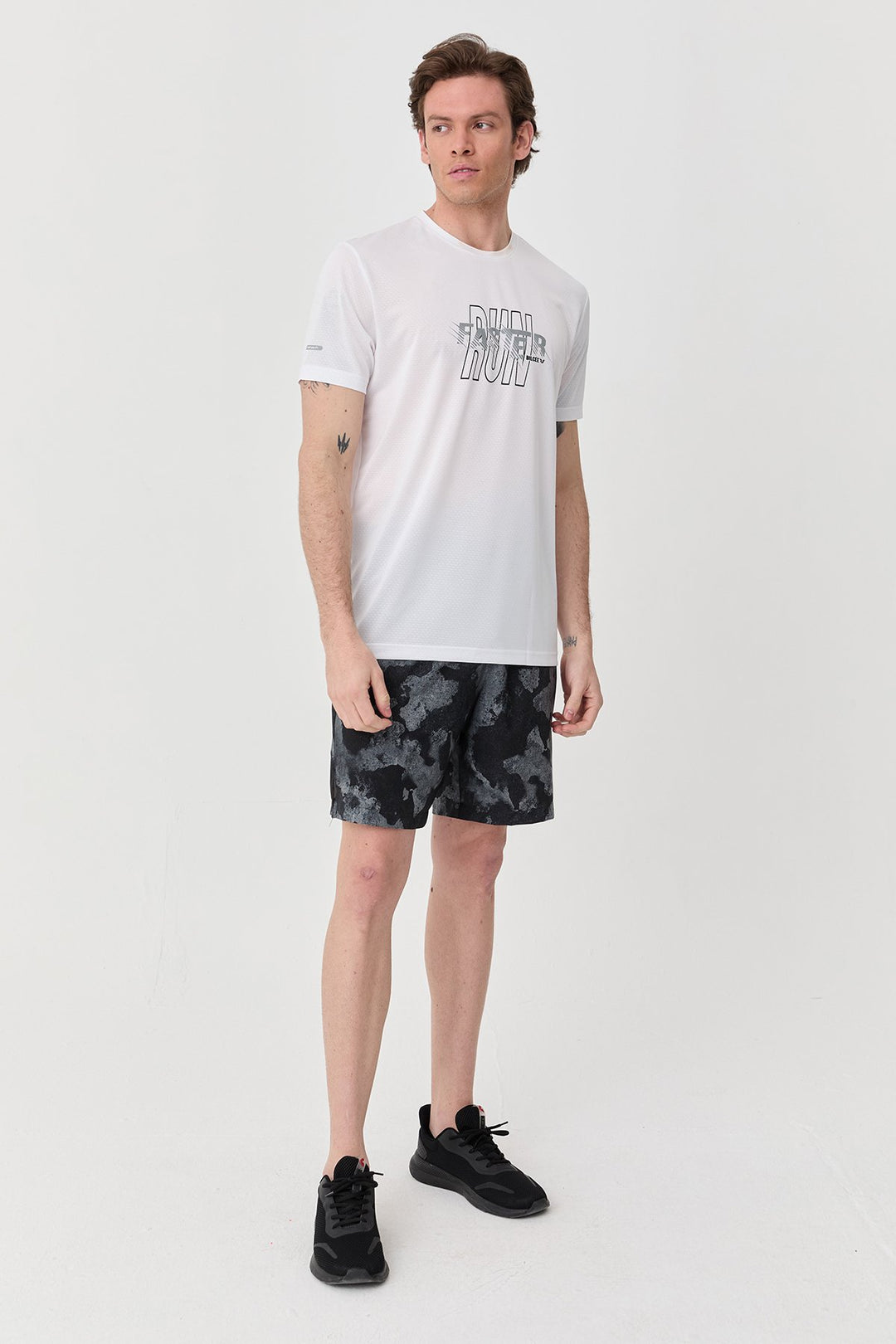 Herren Bedrucktes Trainings-T-Shirt