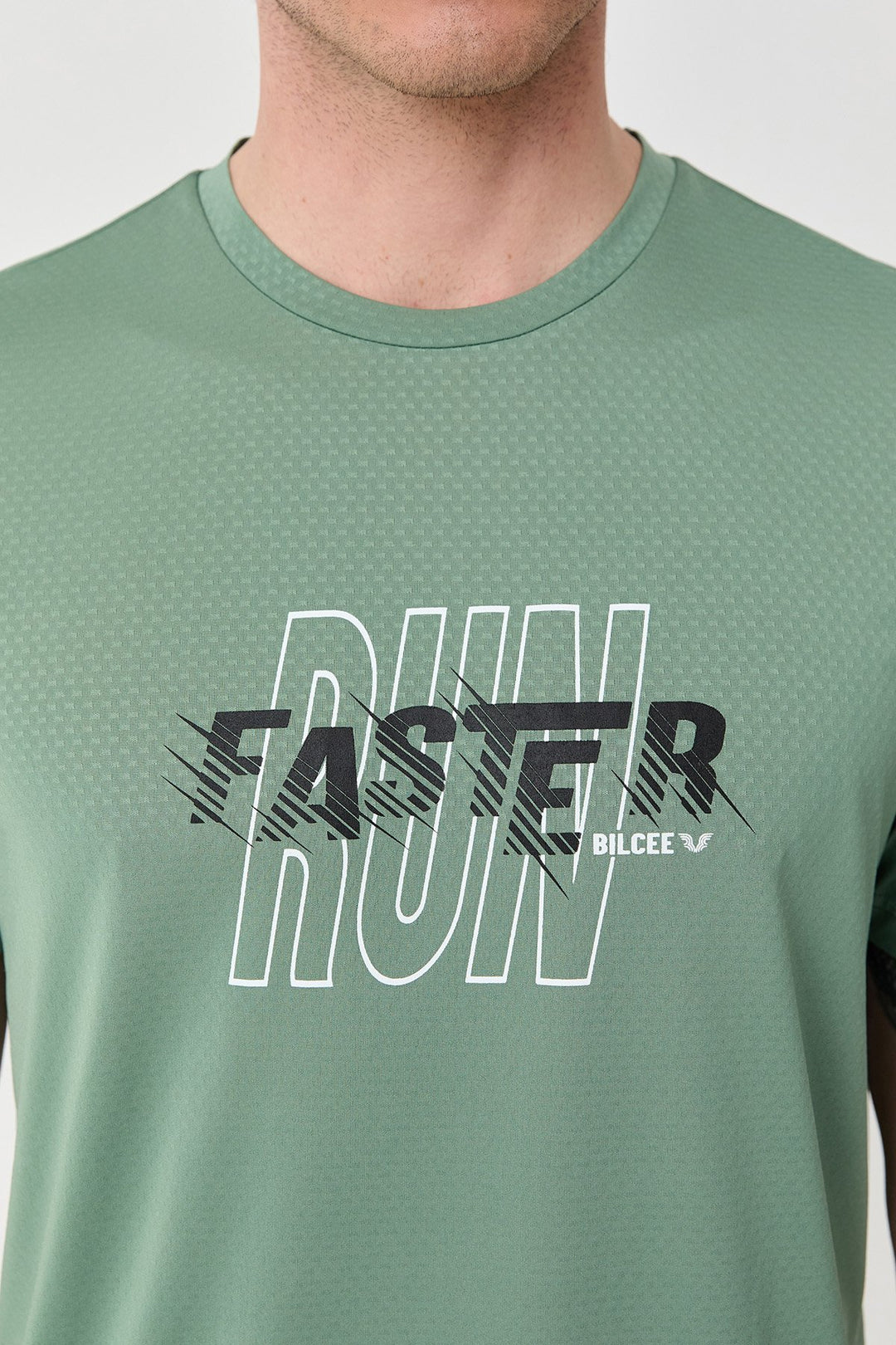 Herren Bedrucktes Trainings-T-Shirt