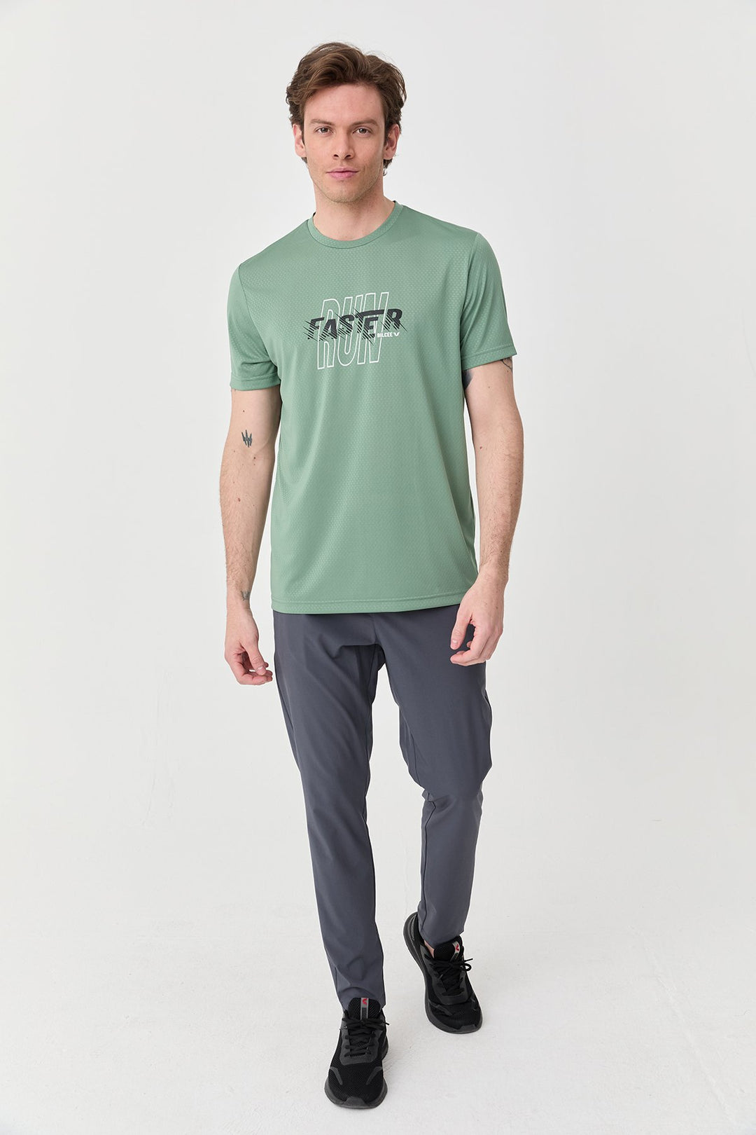 Herren Bedrucktes Trainings-T-Shirt