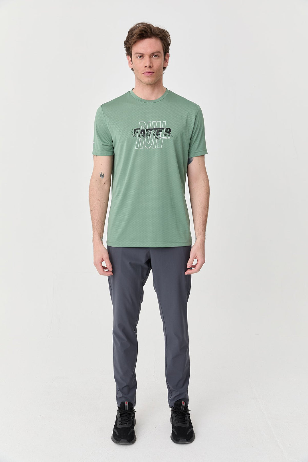 Herren Bedrucktes Trainings-T-Shirt