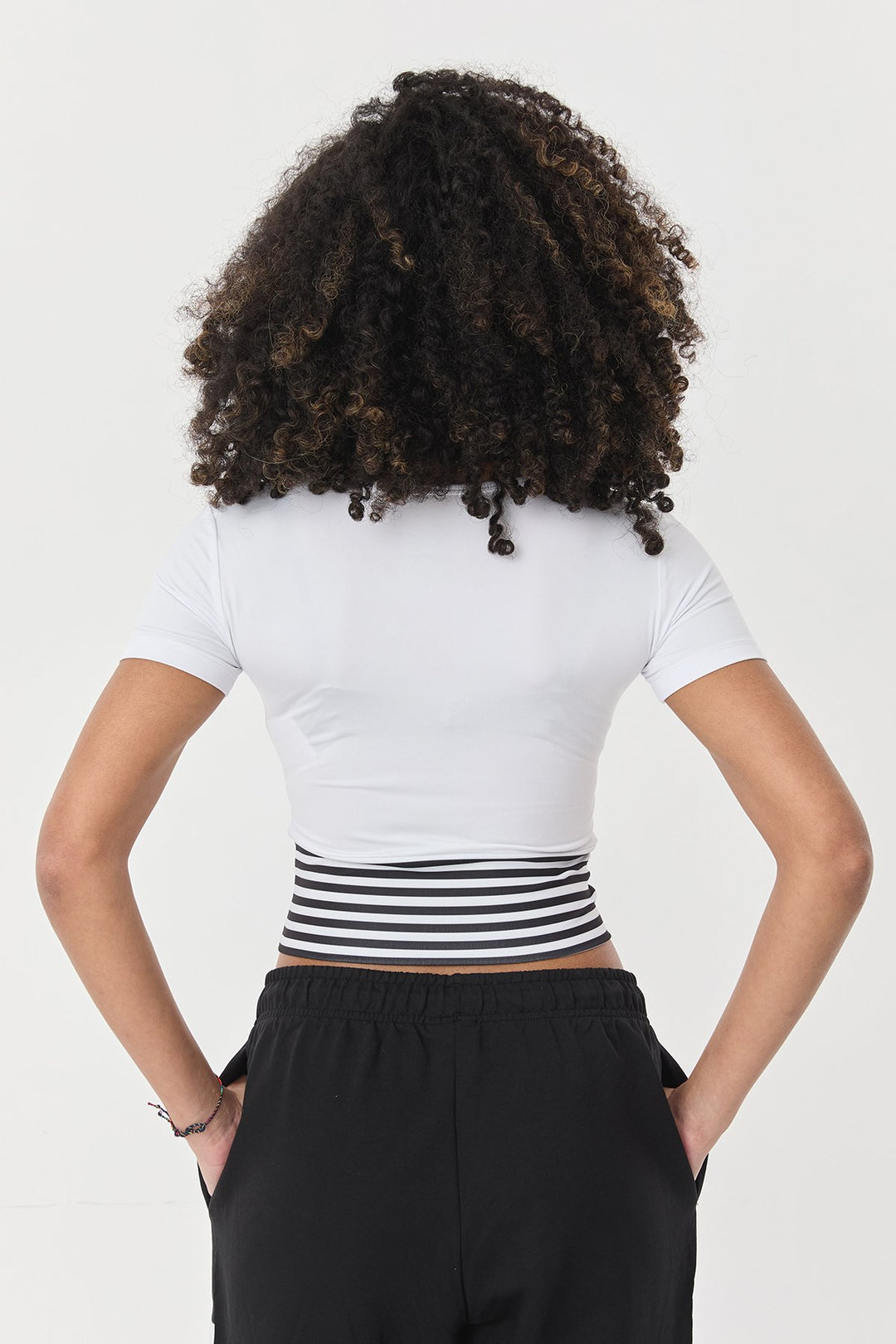 Damen Kurzarm Crop Body