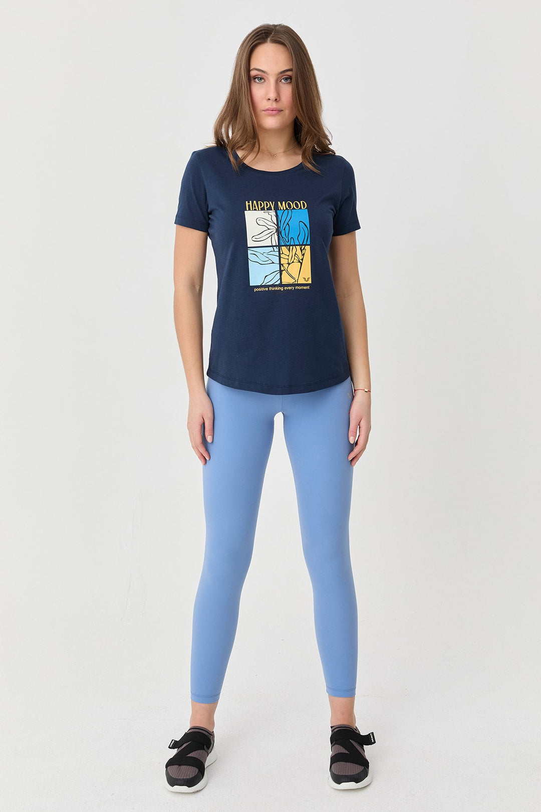 Bedrucktes Damen-T-Shirt aus Baumwolle