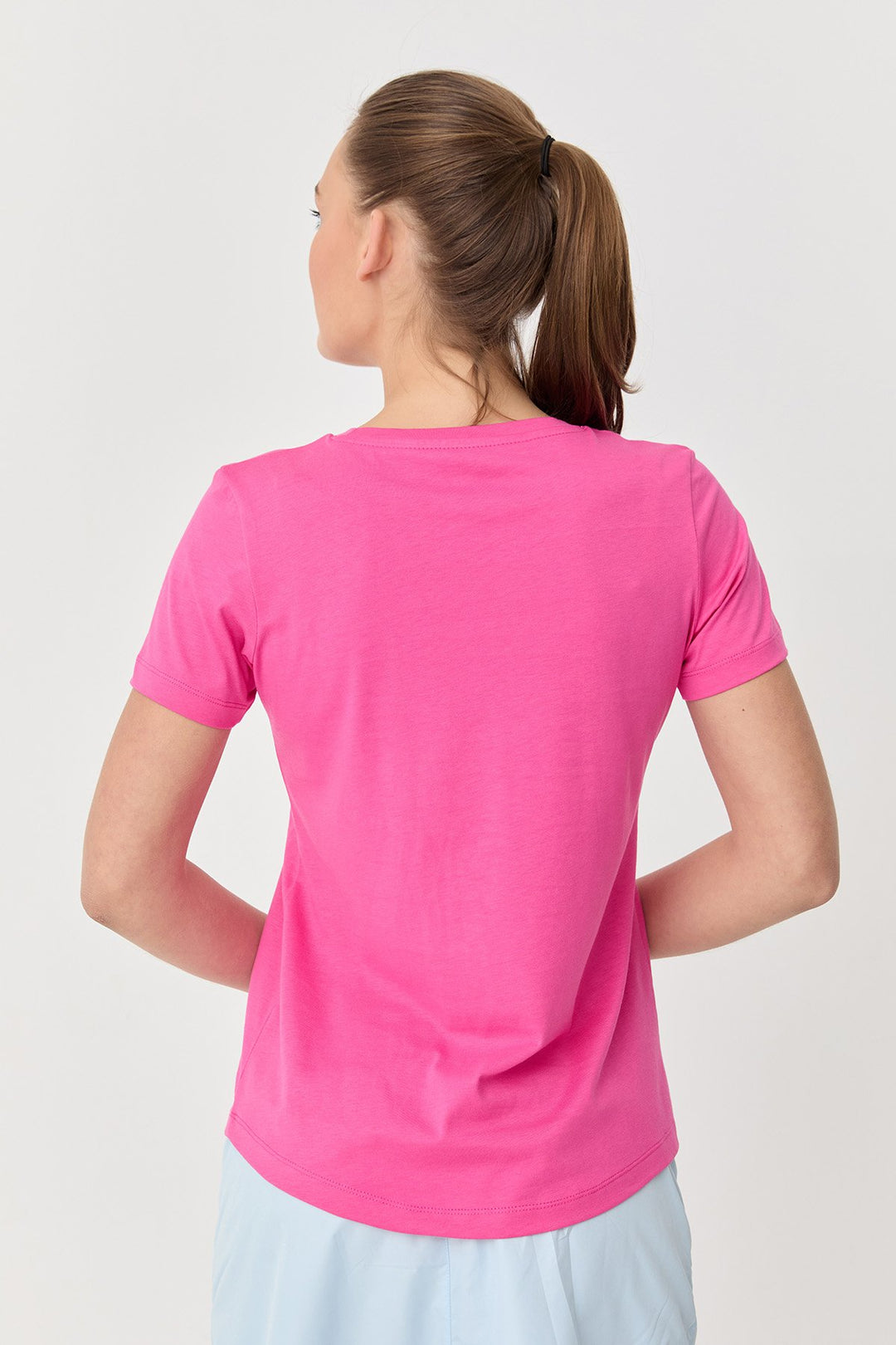 Bedrucktes Damen-T-Shirt aus Baumwolle