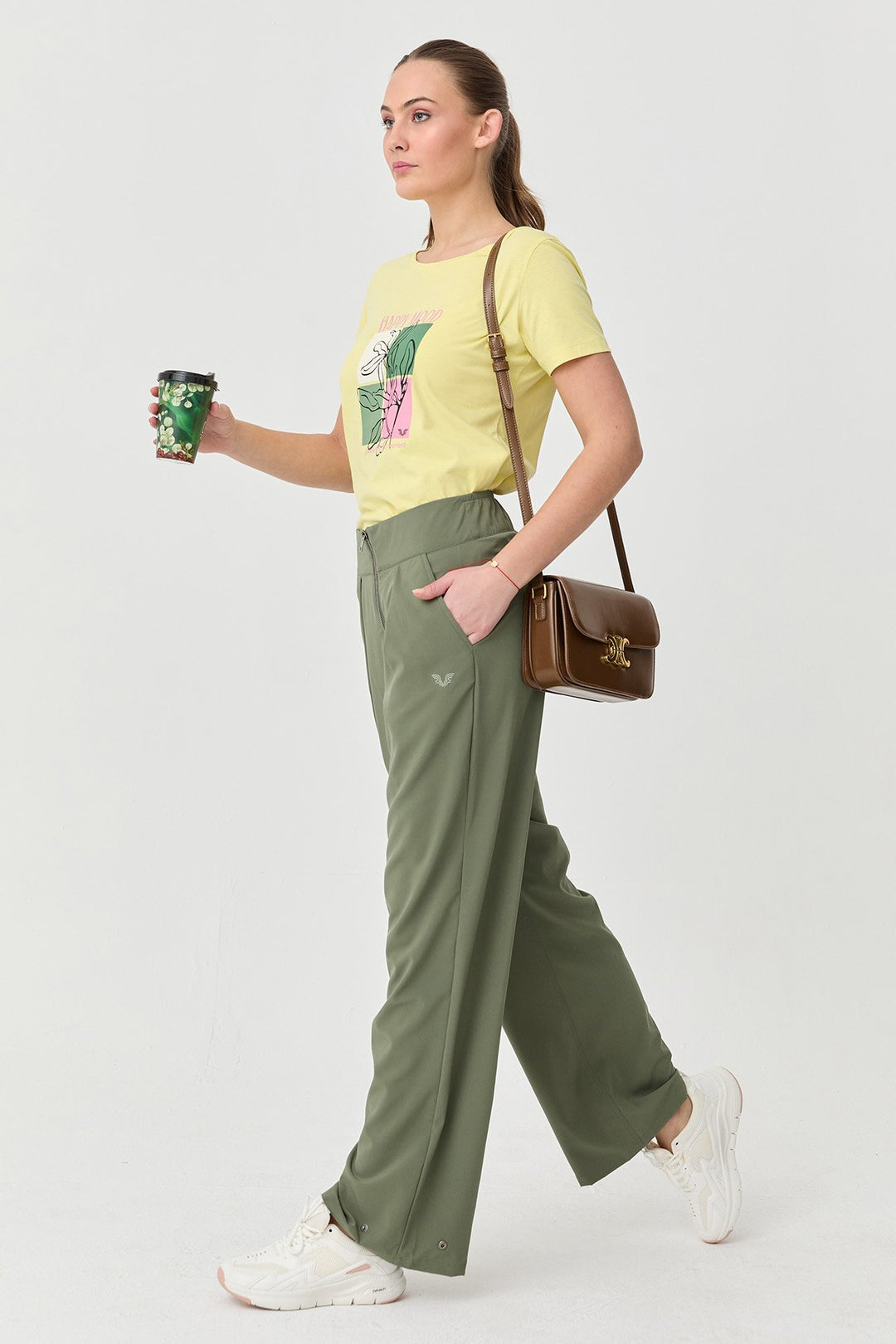 Bedrucktes Damen-T-Shirt aus Baumwolle