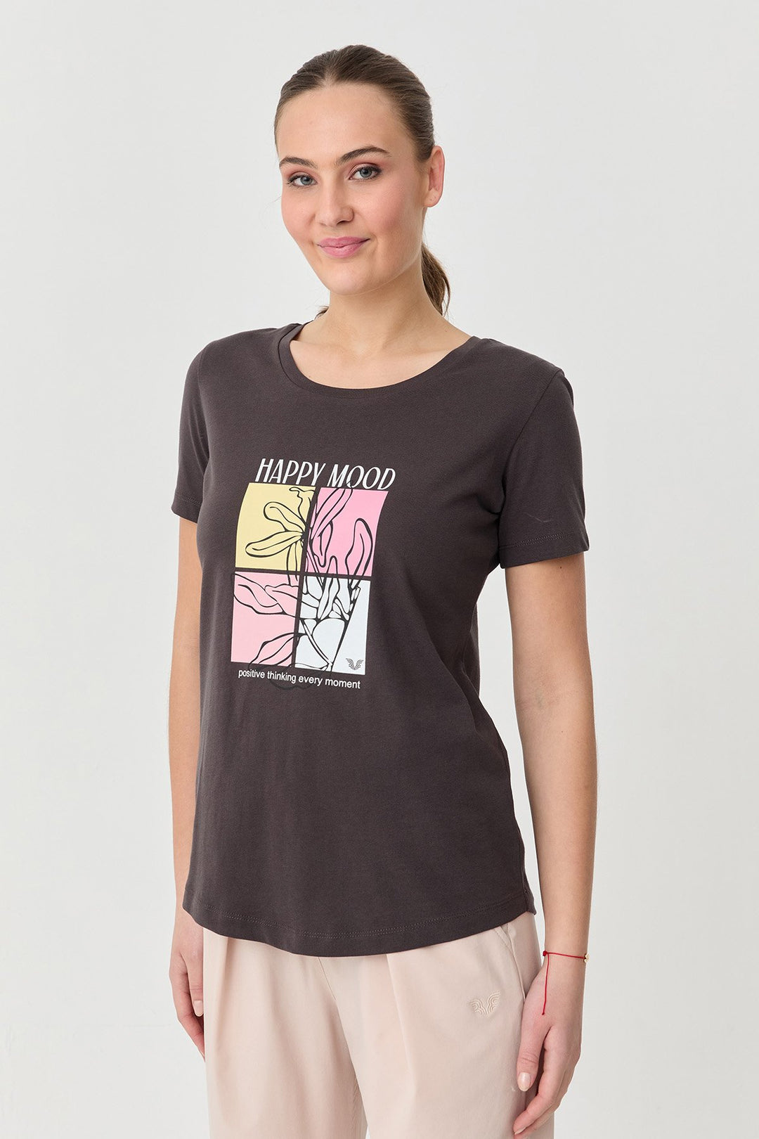 Bedrucktes Damen-T-Shirt aus Baumwolle