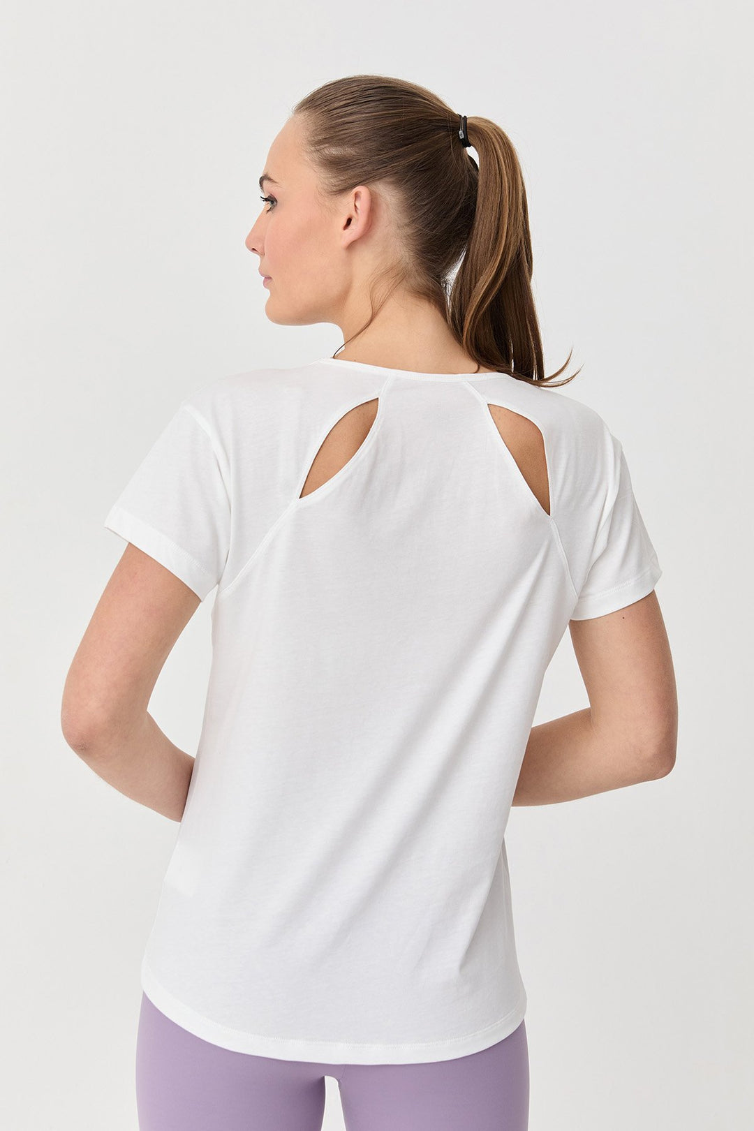 Damen Baumwolle Kurzarm T-Shirt