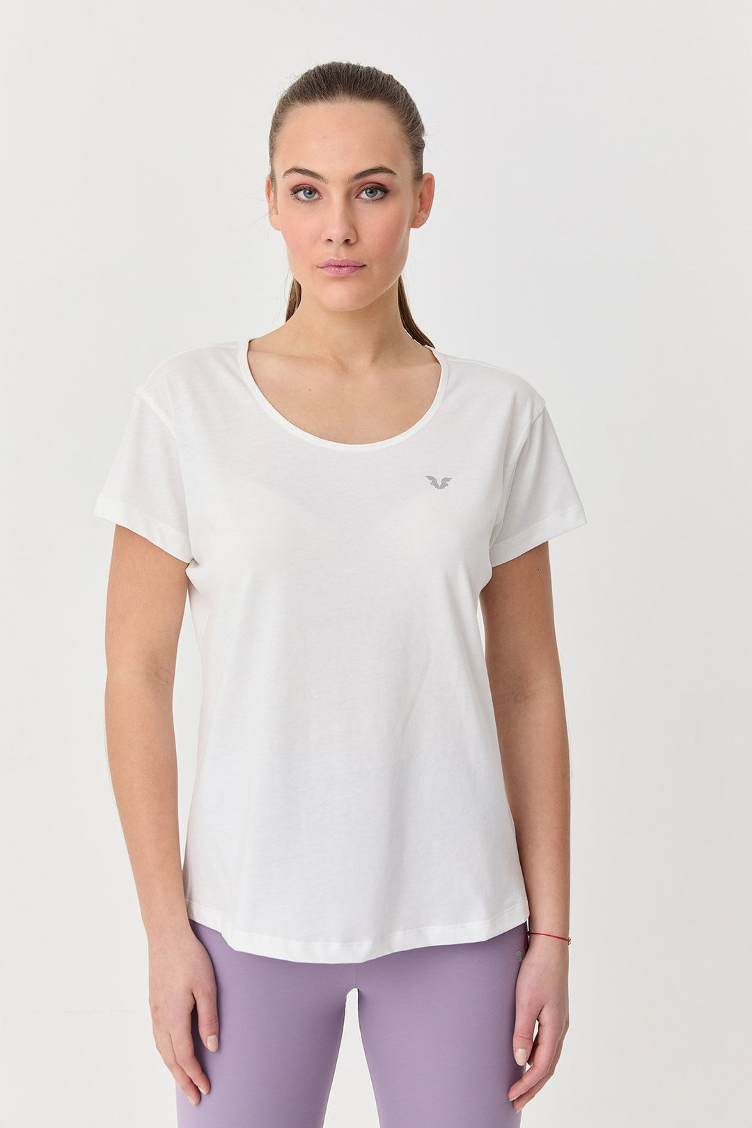 Damen Baumwolle Kurzarm T-Shirt