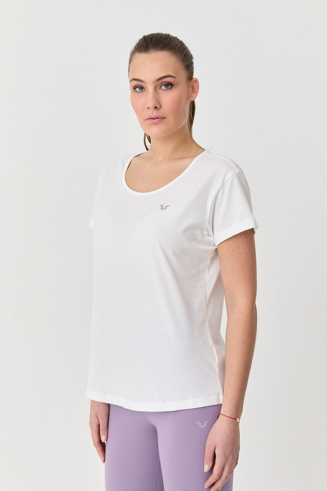 Damen Baumwolle Kurzarm T-Shirt