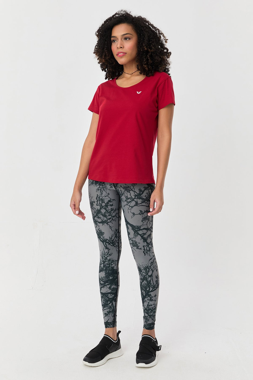 Damen Baumwolle Kurzarm T-Shirt