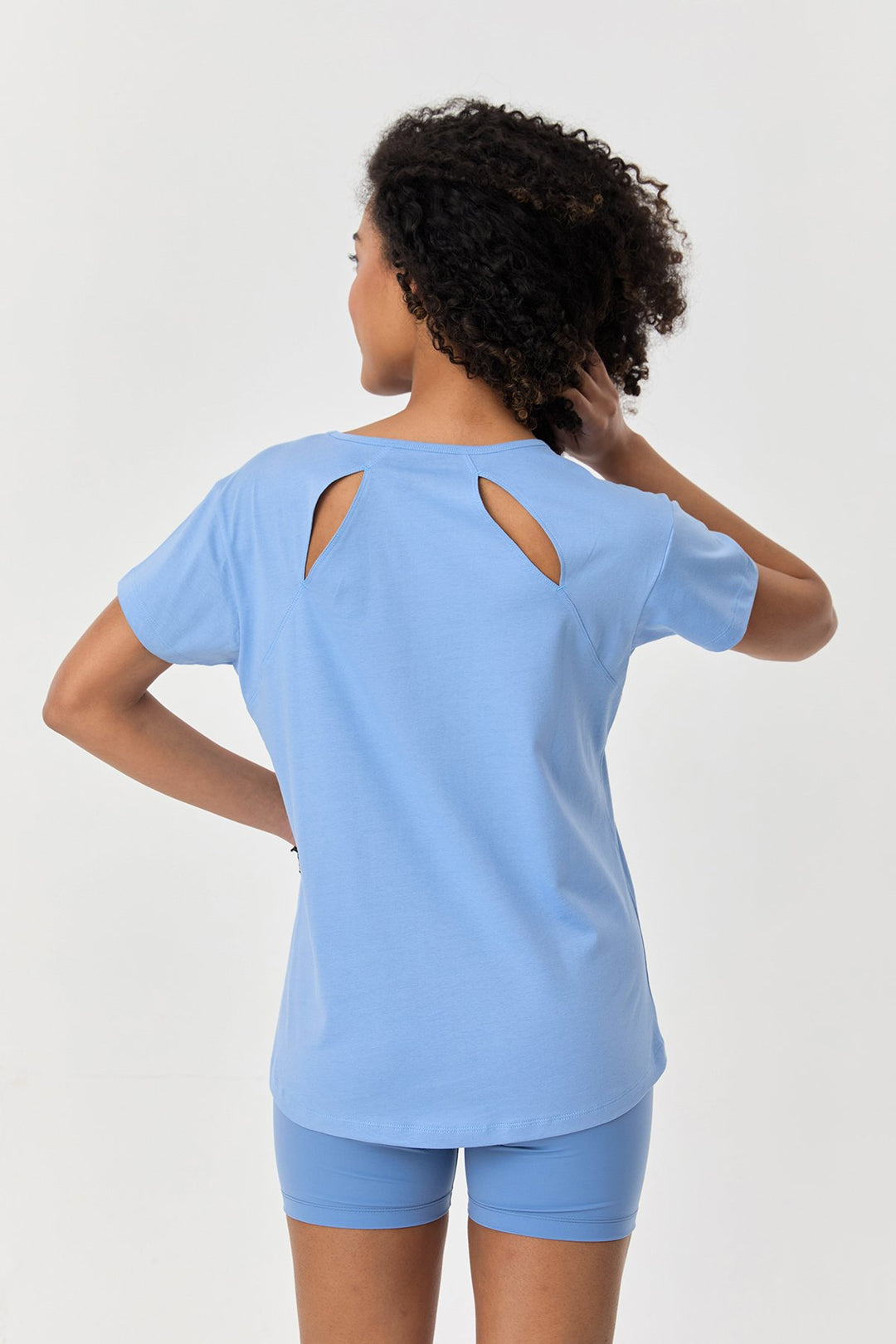 Damen Baumwolle Kurzarm T-Shirt