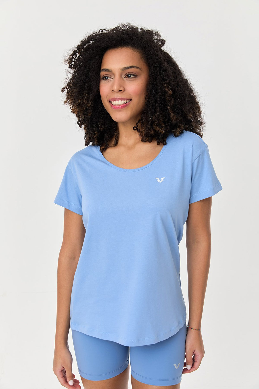 Damen Baumwolle Kurzarm T-Shirt