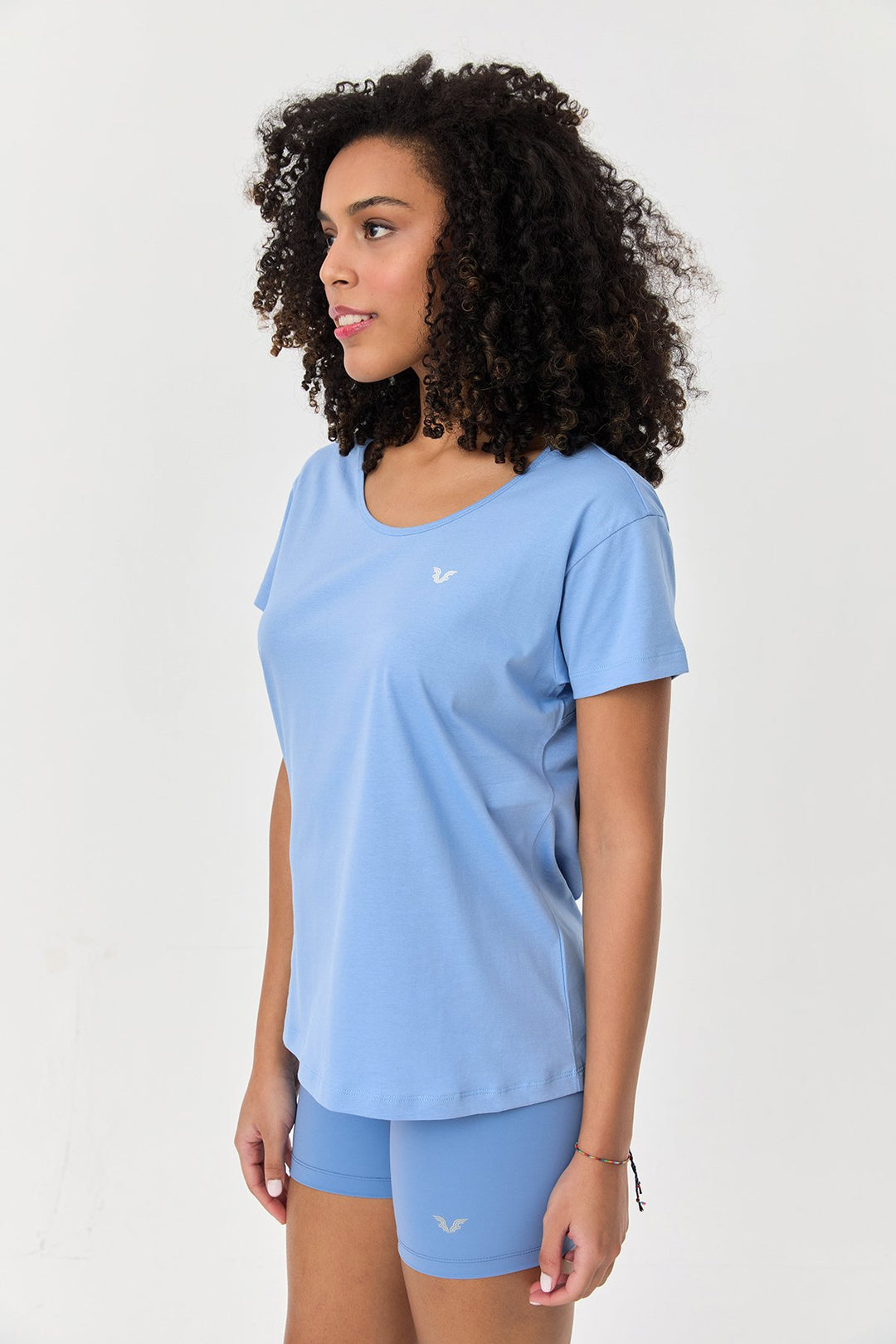 Damen Baumwolle Kurzarm T-Shirt