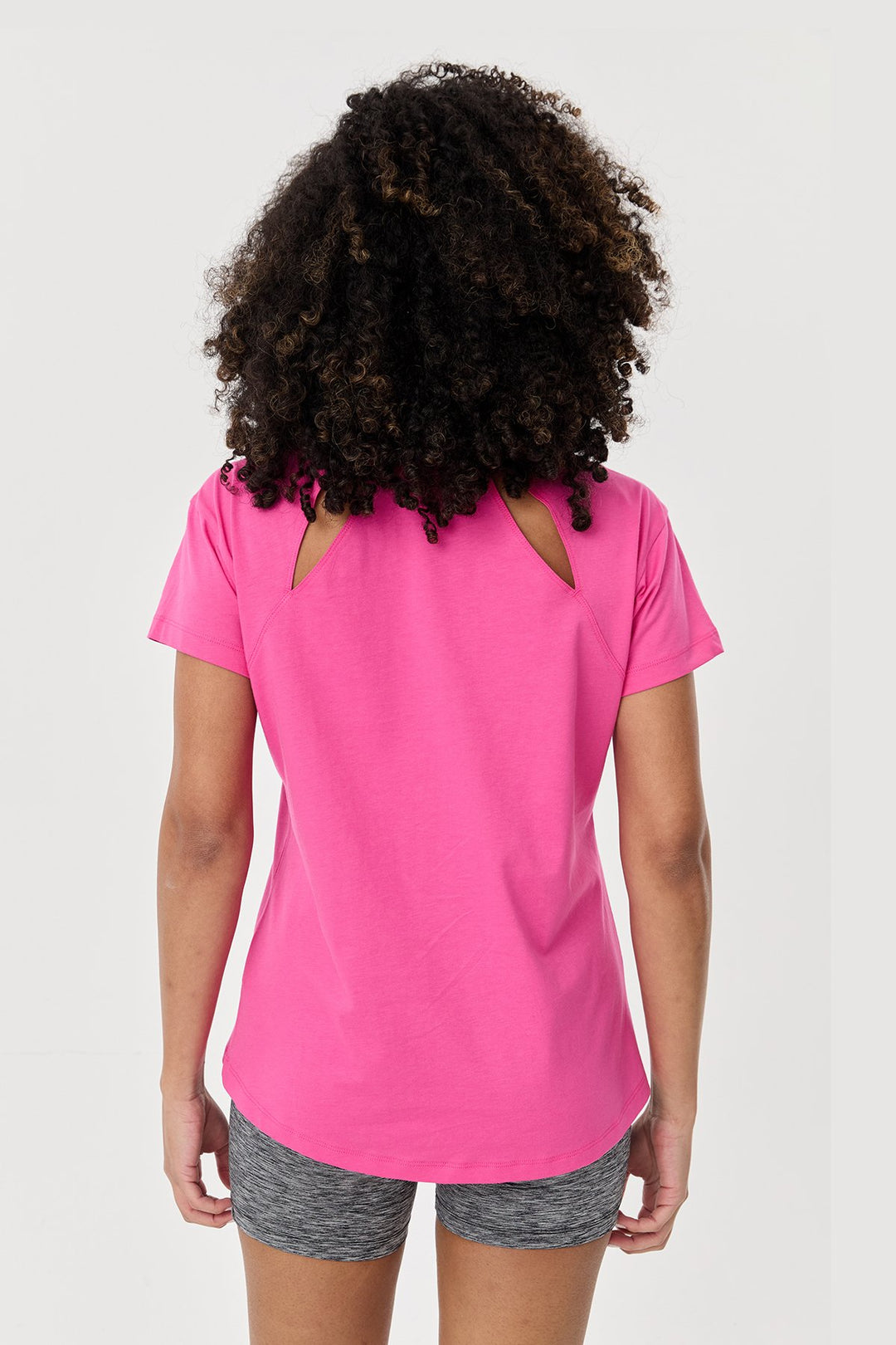 Damen Baumwolle Kurzarm T-Shirt