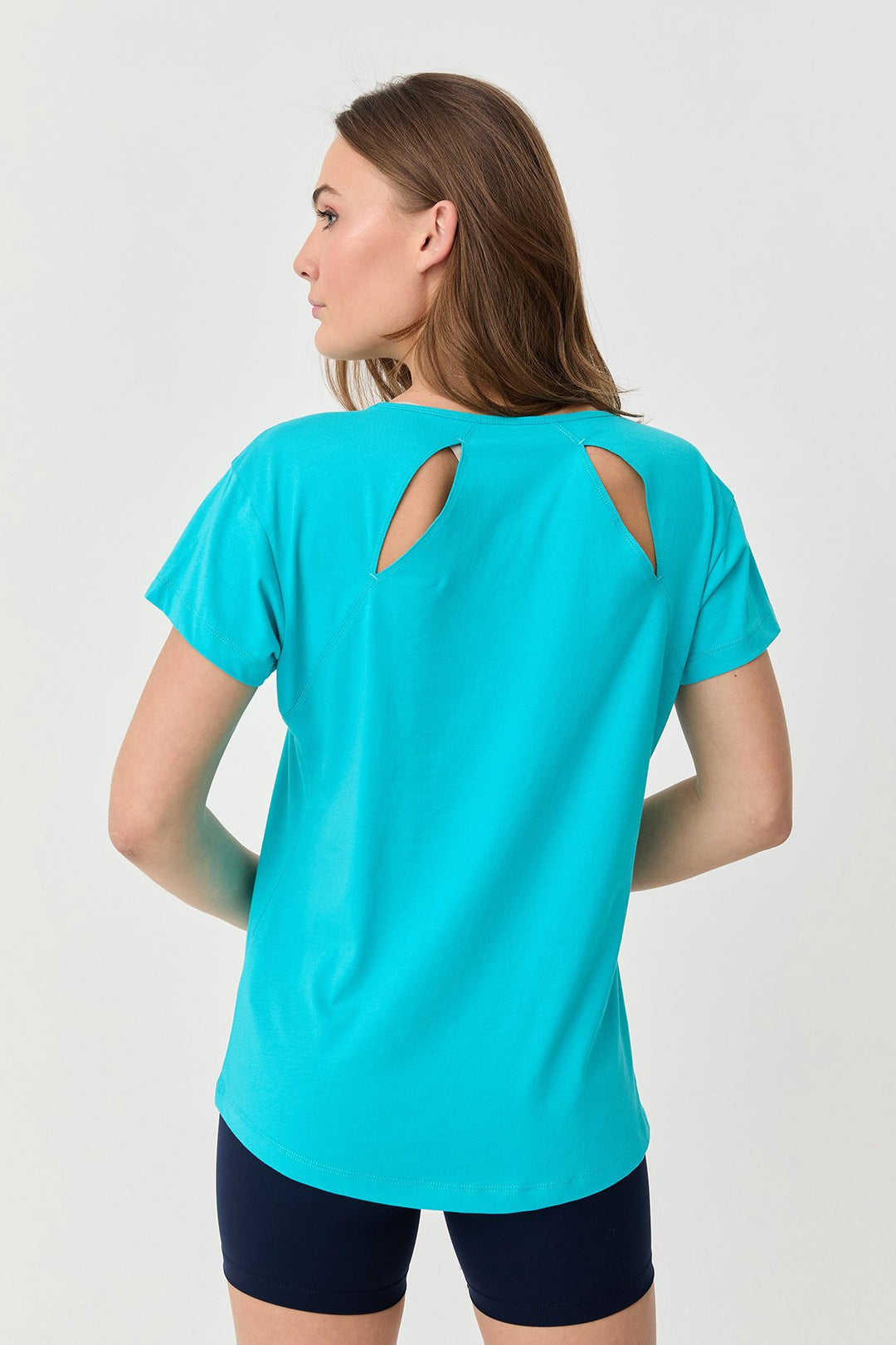 Damen Baumwolle Kurzarm T-Shirt