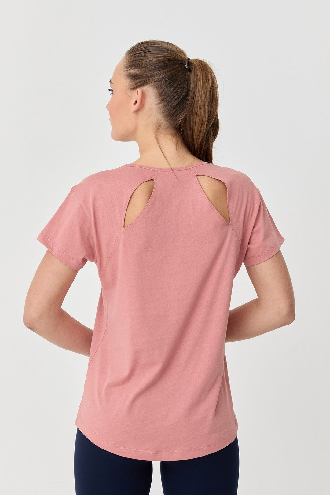 Damen Baumwolle Kurzarm T-Shirt