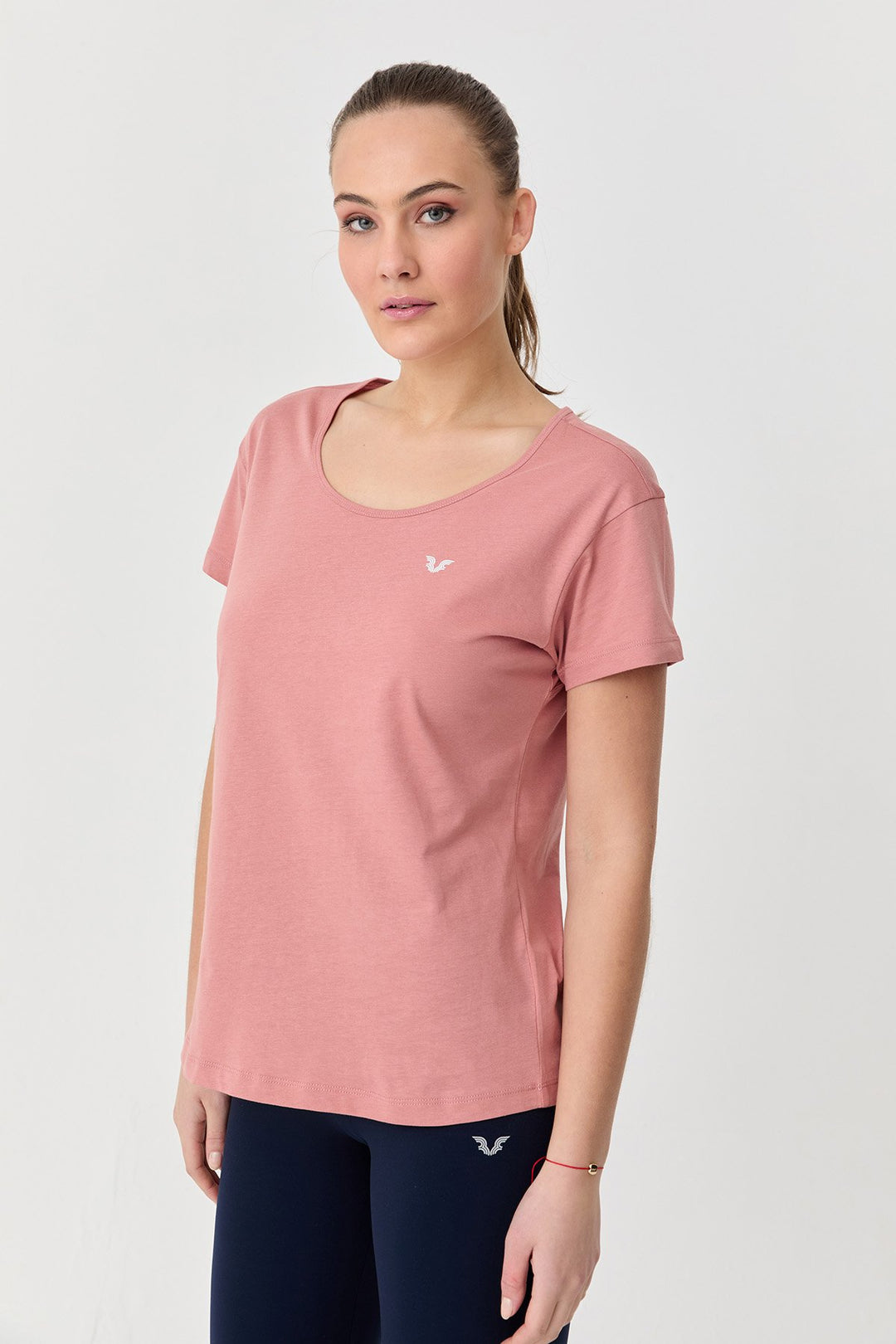Damen Baumwolle Kurzarm T-Shirt
