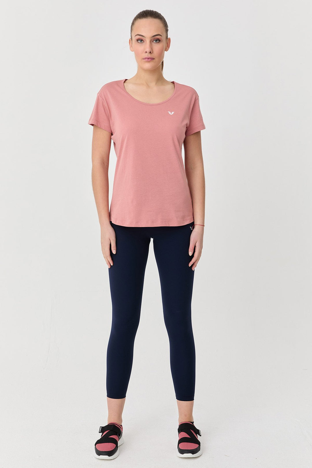 Damen Baumwolle Kurzarm T-Shirt