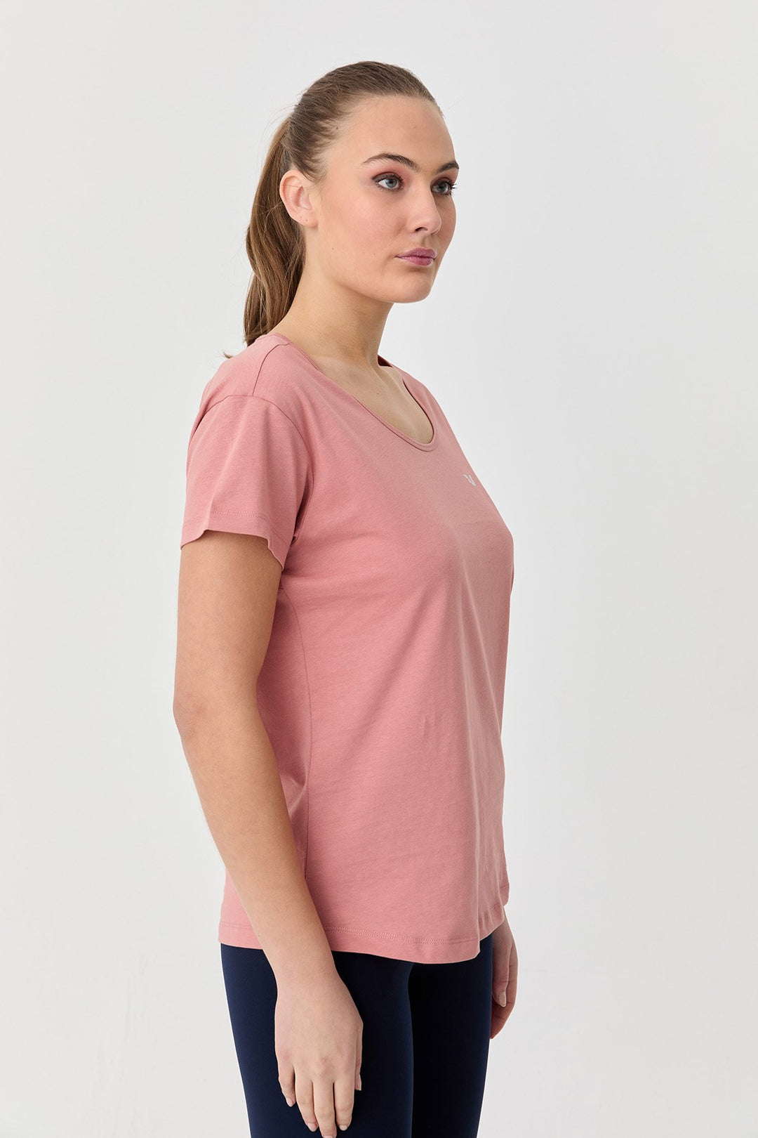 Damen Baumwolle Kurzarm T-Shirt