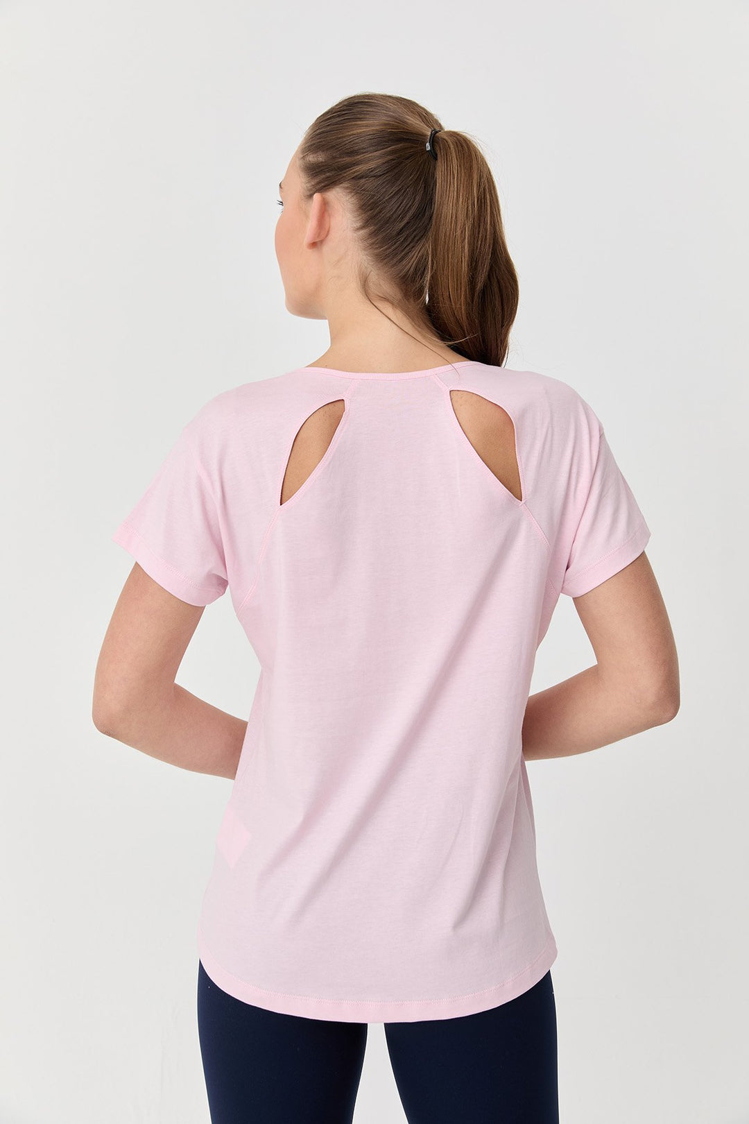Damen Baumwolle Kurzarm T-Shirt