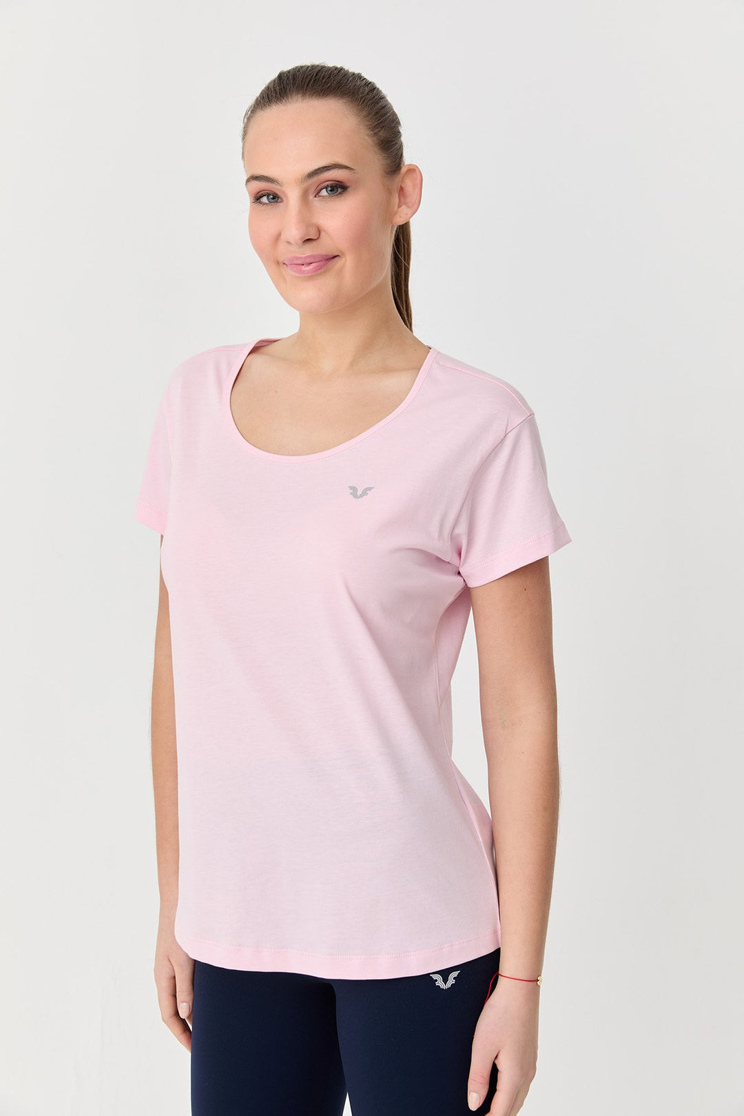 Damen Baumwolle Kurzarm T-Shirt