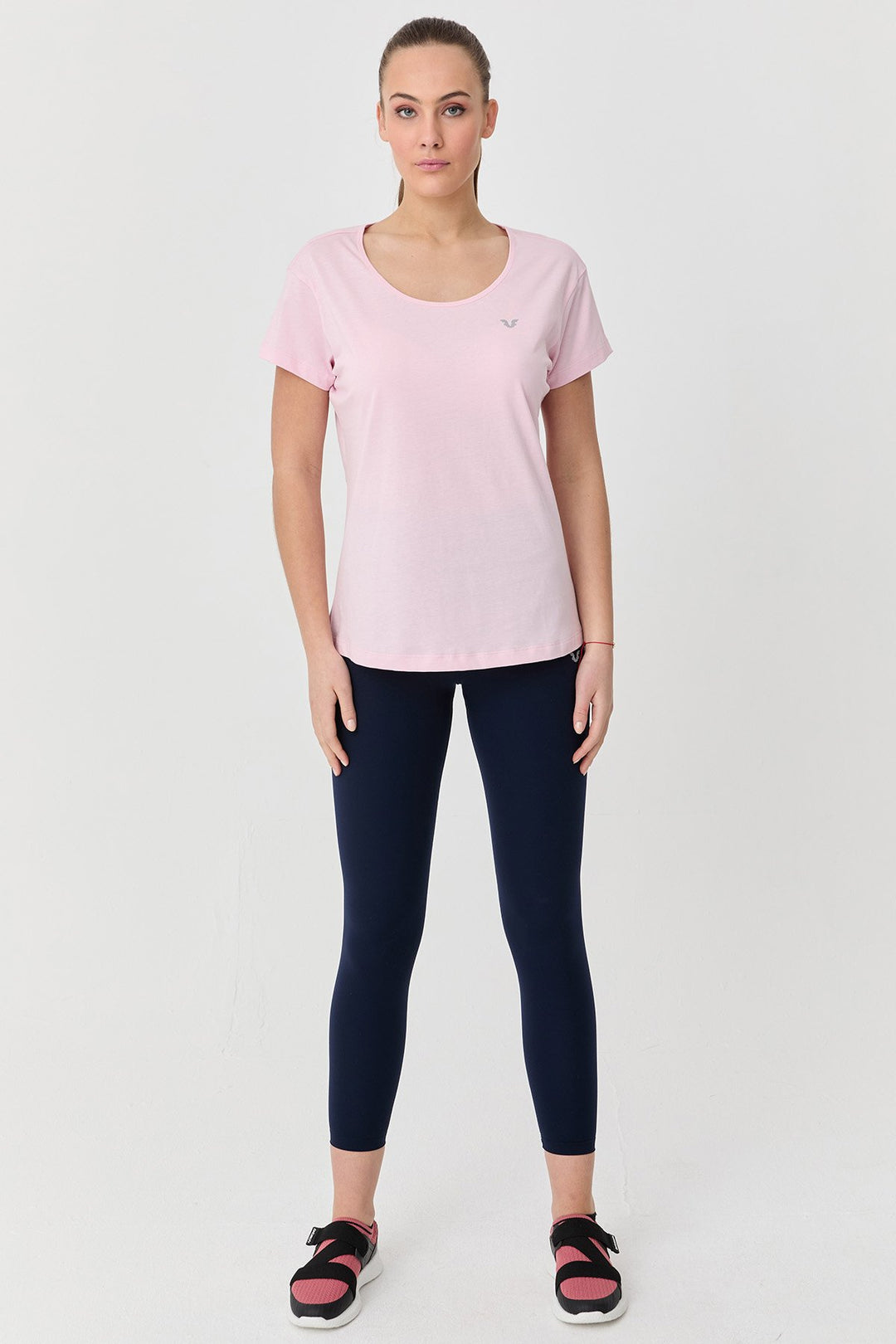 Damen Baumwolle Kurzarm T-Shirt