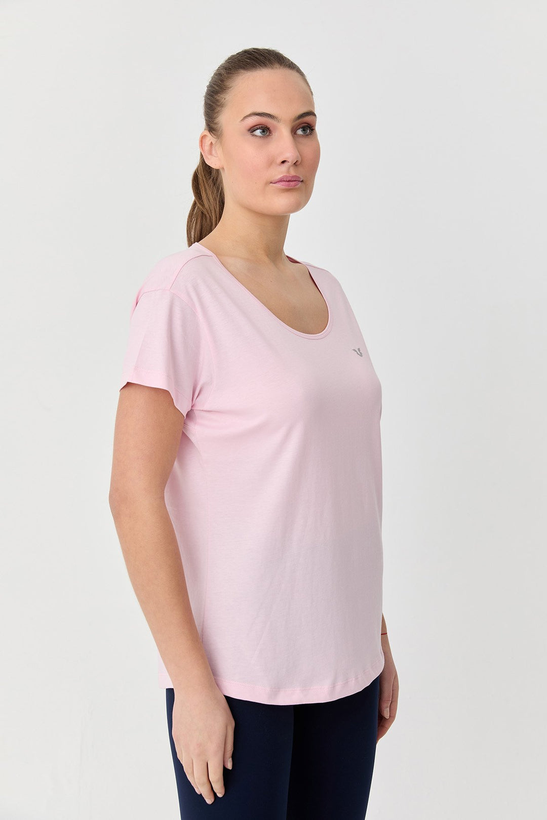 Damen Baumwolle Kurzarm T-Shirt