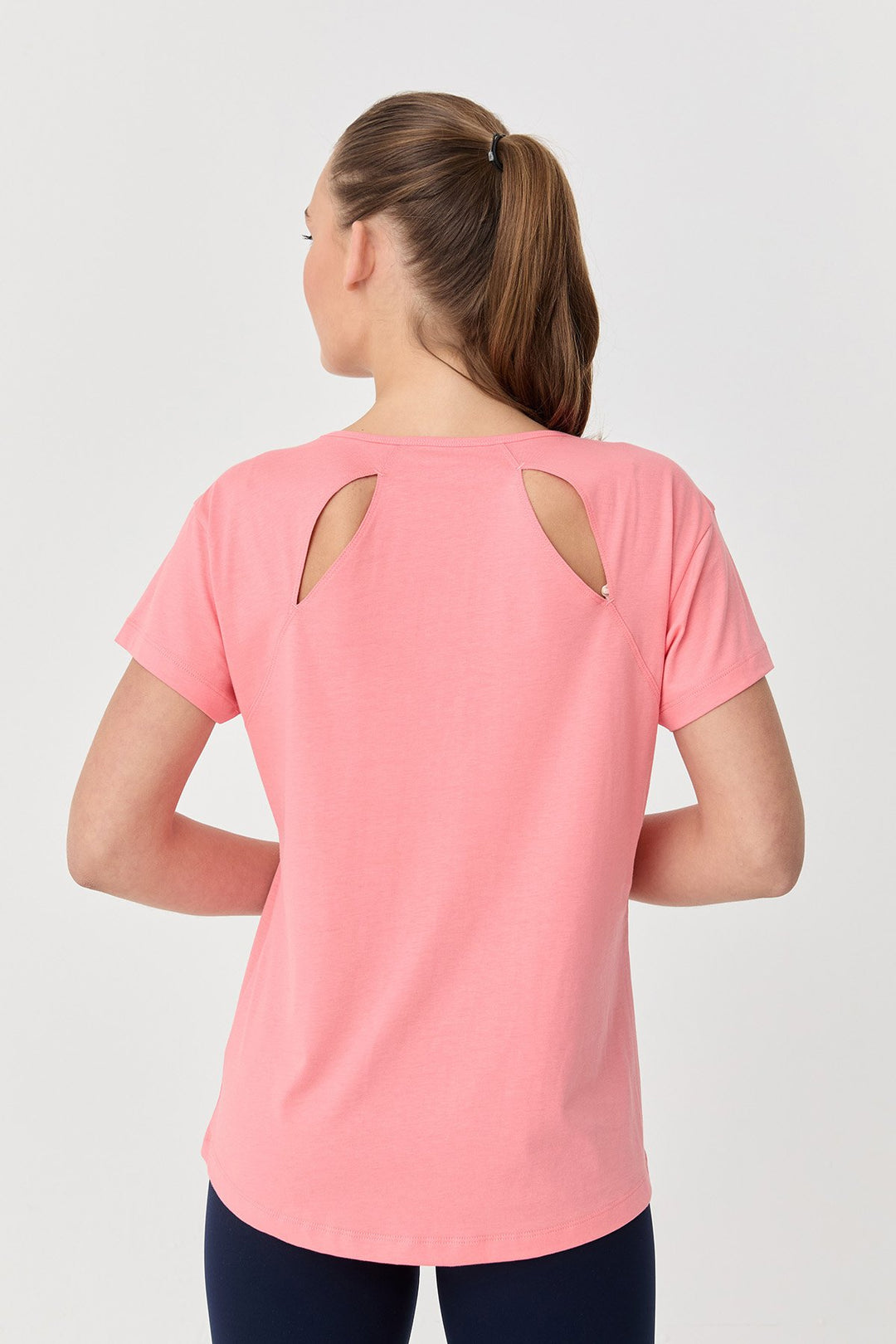 Damen Baumwolle Kurzarm T-Shirt