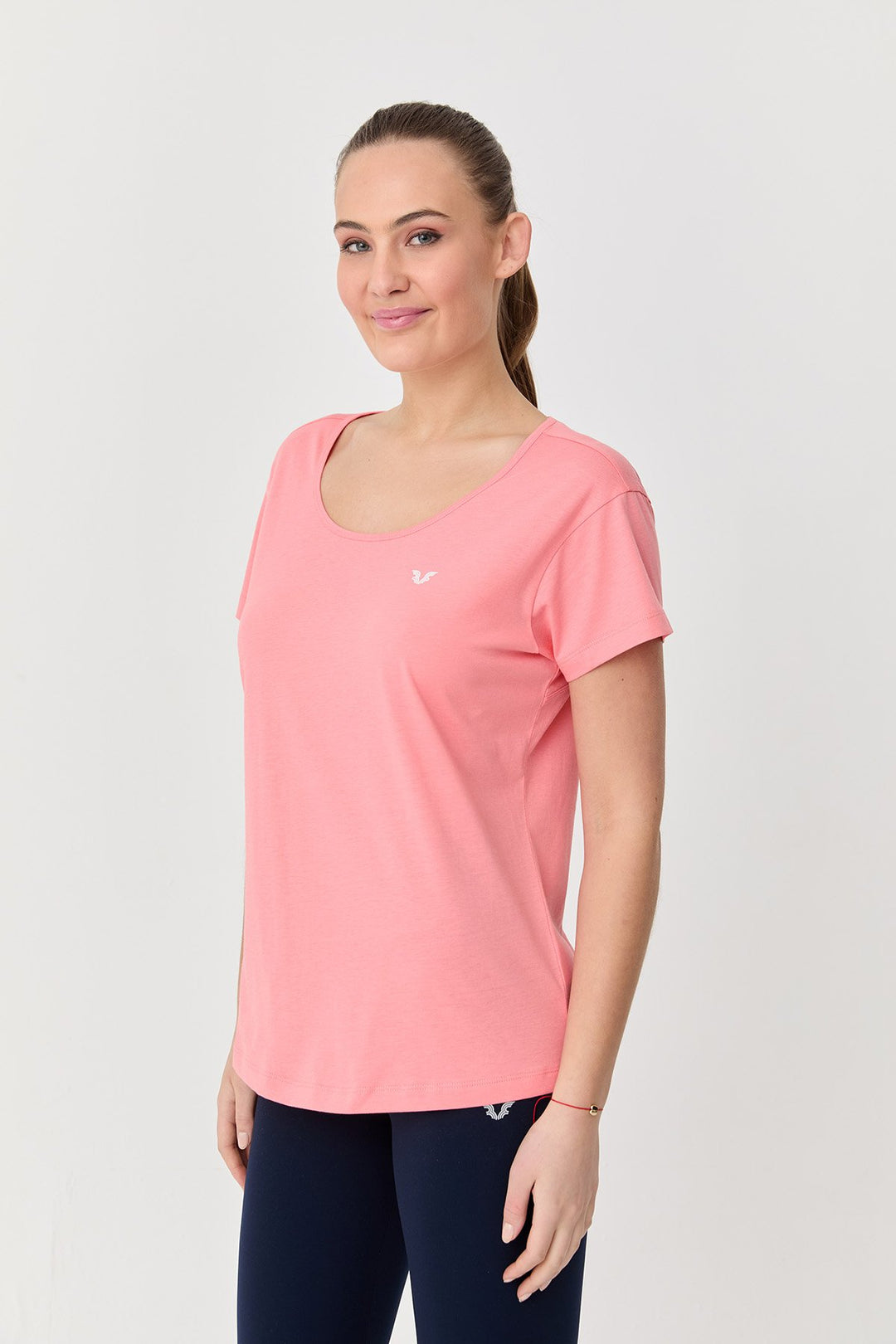 Damen Baumwolle Kurzarm T-Shirt