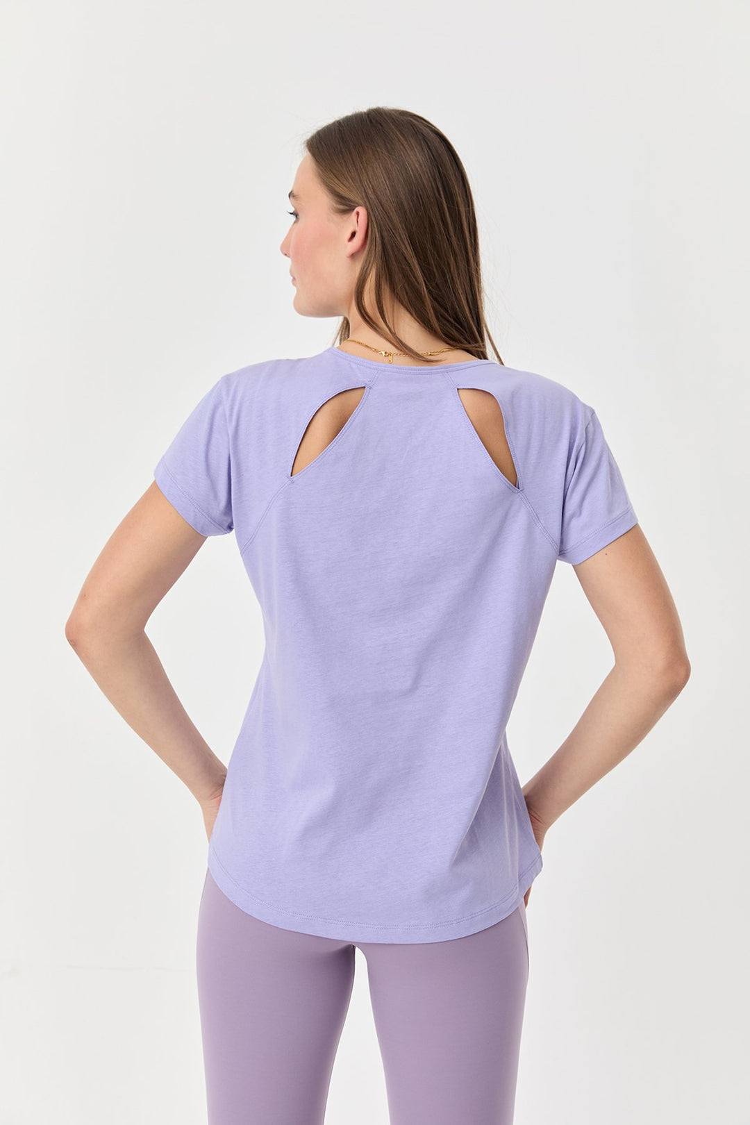 Damen Baumwolle Kurzarm T-Shirt