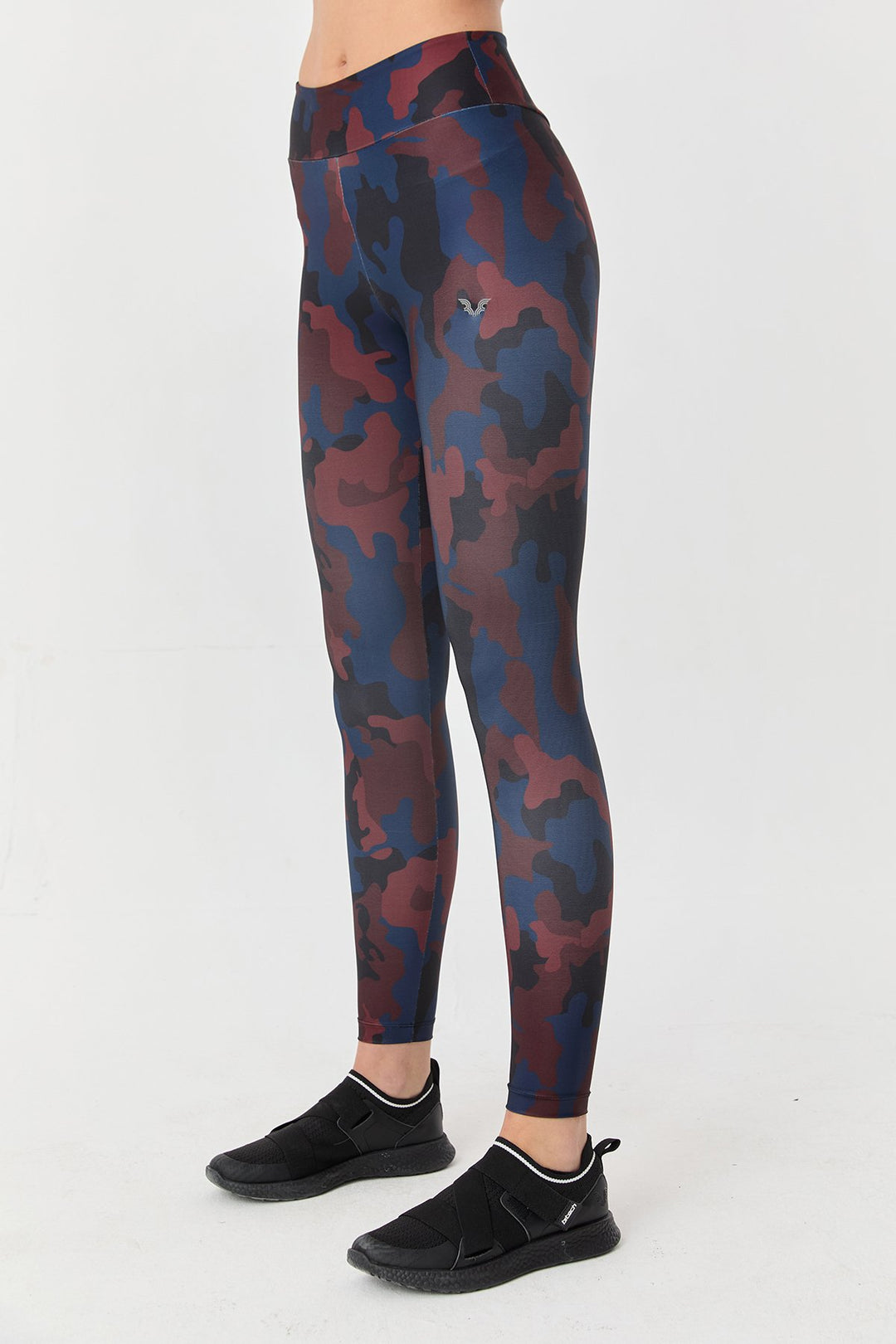 Damen Hohe Taille Camouflage Formgebende Leggings