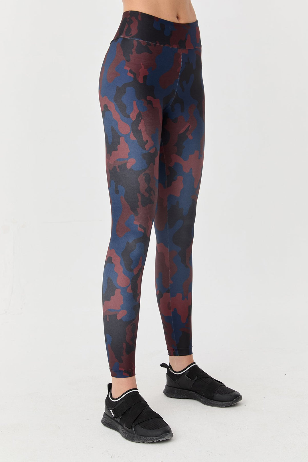 Damen Hohe Taille Camouflage Formgebende Leggings