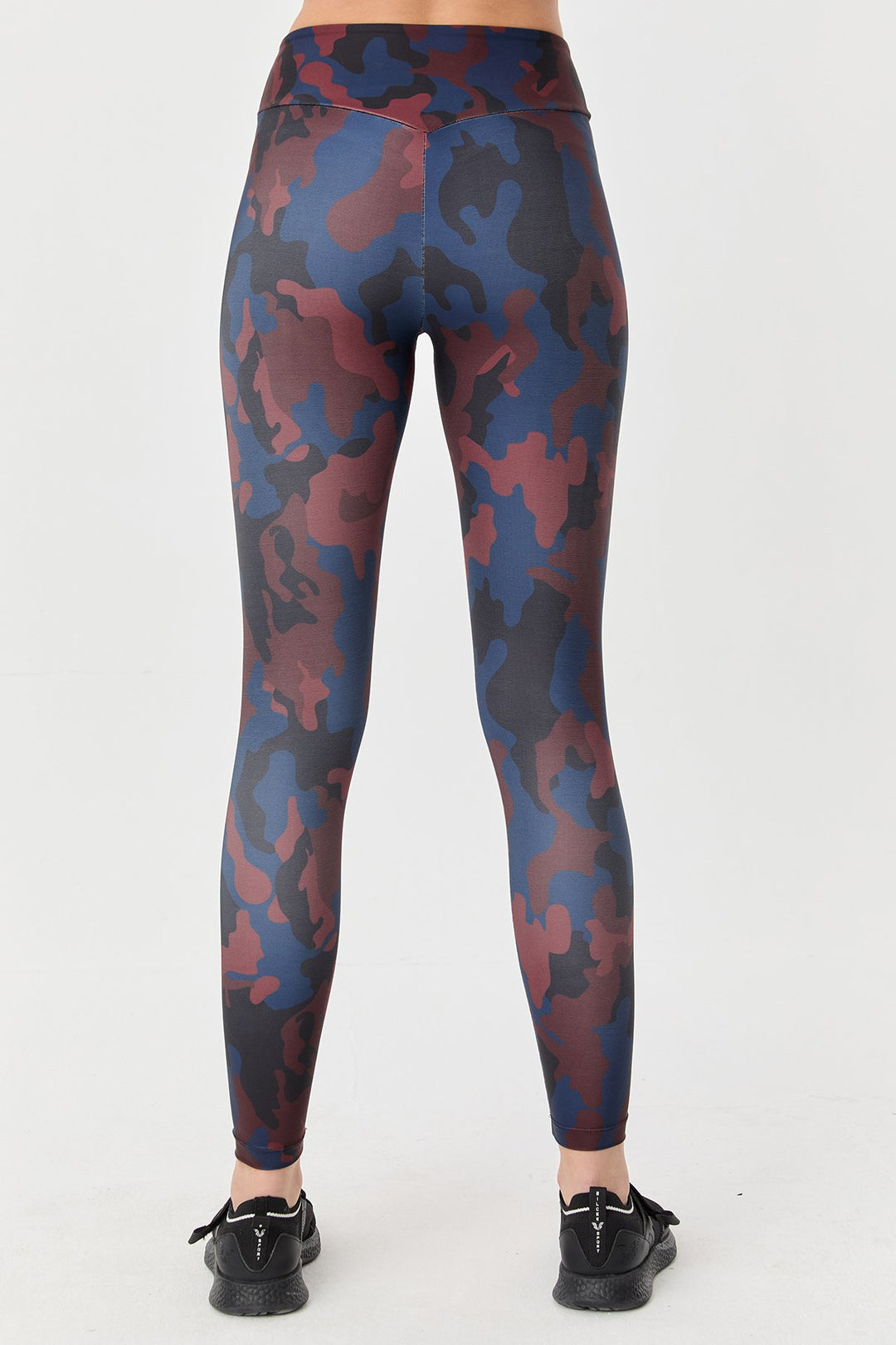 Damen Hohe Taille Camouflage Formgebende Leggings