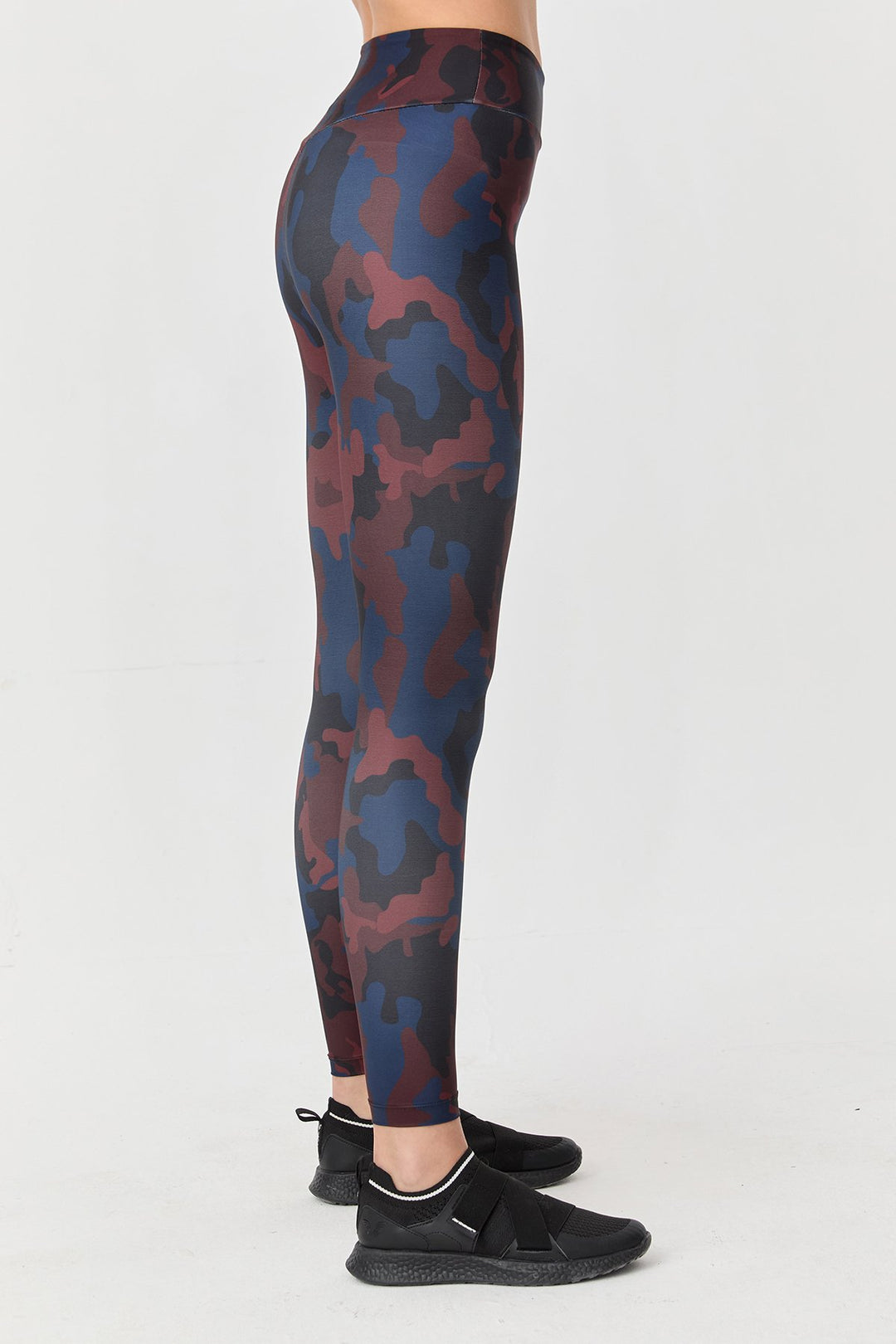 Damen Hohe Taille Camouflage Formgebende Leggings