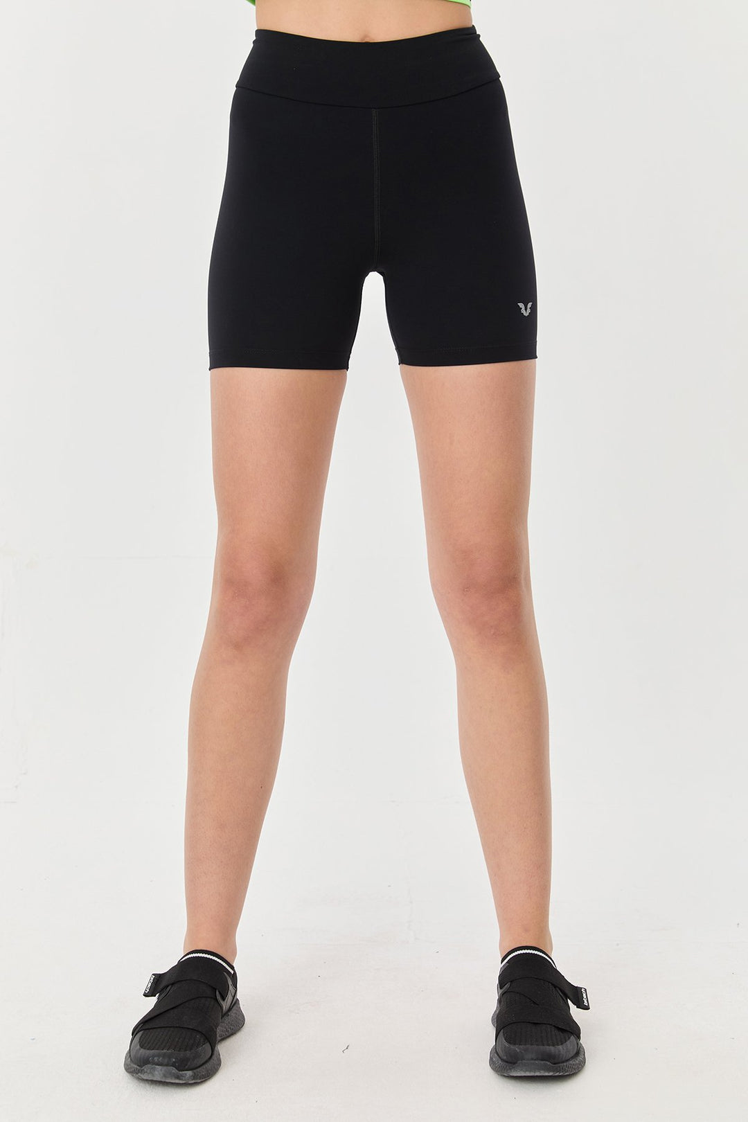 Damen Hohe Taille Kurze Länge Sport Leggings